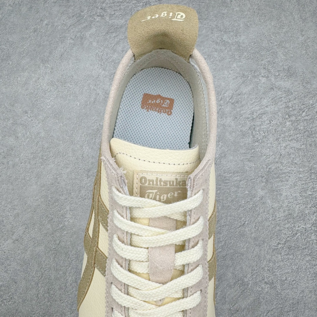 图片[5]-＃HK纯原 Asics Onitsuka Tiger MEXICO 66 亚瑟士鬼冢虎复古经典板鞋 市场最强版本 头层小羊皮加持 海外订单工厂出品 超成熟稳定的做工品控 原装全套纸板楦头开发 原汁原味 完美呈现版型 私模正确鞋底咬花纹路 一比一鞋头弧度高度鞋身弧度 绝不口嗨 细节品控鞋型随意秒杀市面 原档咬花纹路私模大底 一个单元有六个三角形 总体形拼接呈现花瓣状 官方四联吊牌 原装Ortholite轻量化鞋垫 原盒原配 质保卡 说明书 钢印防尘纸 纸板中底带钢印 乳胶组合鞋垫 支持全方位的对比专柜 产品从款式颜色造型上体现出追求舒适和细节的完美 鞋类更是推崇手工制作的严谨与完美 融舒适性与可穿性的设计风格 注重细节的完美和别致魅力 既保持稳重 又不失轻松的时尚感 尺码：36 37 37.5 38 39 39.5 40 40.5 41.5 42 42.5 43.5 44 45 46-选品中心