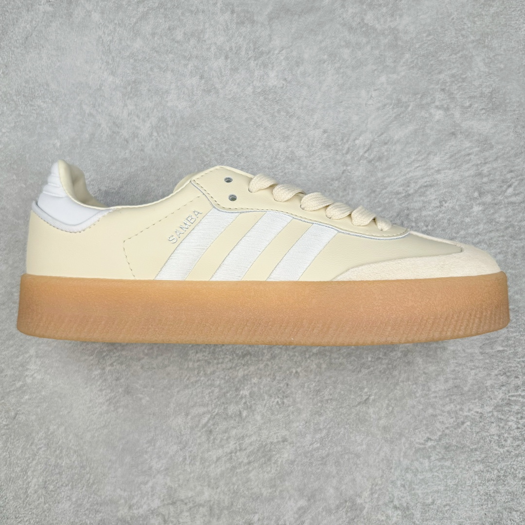 AD Samba XLG 桑巴舞加大厚底版系列德训风百搭松糕休闲运动板鞋生胶底 ID0434 自Originals Samba成功借势Blokecore风潮一跃成为街头巷尾的焦点鞋款后,不论是围绕Samba本身打造的各式「变种版本」,还是以Samba为蓝本打造联名鞋款,都成为了时尚潮流人士日常穿搭首选。Samba XLG是adidas Originals不断扩展XLG系列的一部分,旨在与年轻文化相契合,迎合那些希望通过个性时尚表达自我而不愿牺牲舒适度的年轻群体。街头时尚领域的Gen Z特别偏爱宽松的穿着风格。Samba XLG针对这一点做了创新。它在延续Samba OG经典设计的基础上,迎合年轻群体的穿着习惯,重塑为宽大的鞋身比例轮廓以及加厚中底,让消费者轻松展示自己独特的风格。全新的Samba XLG系列不仅迎合了当下年轻群体的穿搭习惯,加宽了鞋身比例以及将中底进一步增厚,在视觉比例上更加饱满,同时还保留了经典Samba的细节,这样一来,鞋迷朋友在穿搭上不仅能更加个性化,而且还能延续一定的复古感受。尺码：36 36⅔ 37⅓ 38 38⅔ 39⅓ 40 40⅔ 41⅓ 42 42⅔ 43⅓ 44 45-选品中心