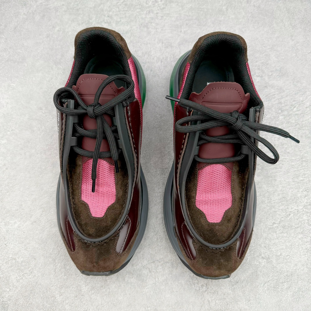 图片[2]-＃GD广顶 Prada Systeme 普拉达亮面皮革休闲时尚生活运动鞋 以现代手法重塑经典风格隐藏式鞋带造就简洁外观全手工缝制体现品牌匠人精神轻便的鞋底充满运动感 尺码：39 40 41 42 43 44 45-选品中心