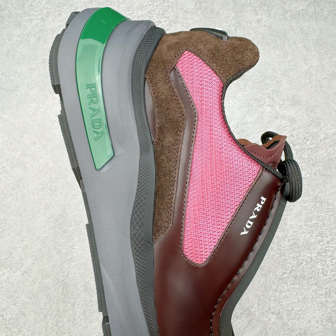 图片[6]-＃GD广顶 Prada Systeme 普拉达亮面皮革休闲时尚生活运动鞋 以现代手法重塑经典风格隐藏式鞋带造就简洁外观全手工缝制体现品牌匠人精神轻便的鞋底充满运动感 尺码：39 40 41 42 43 44 45-选品中心