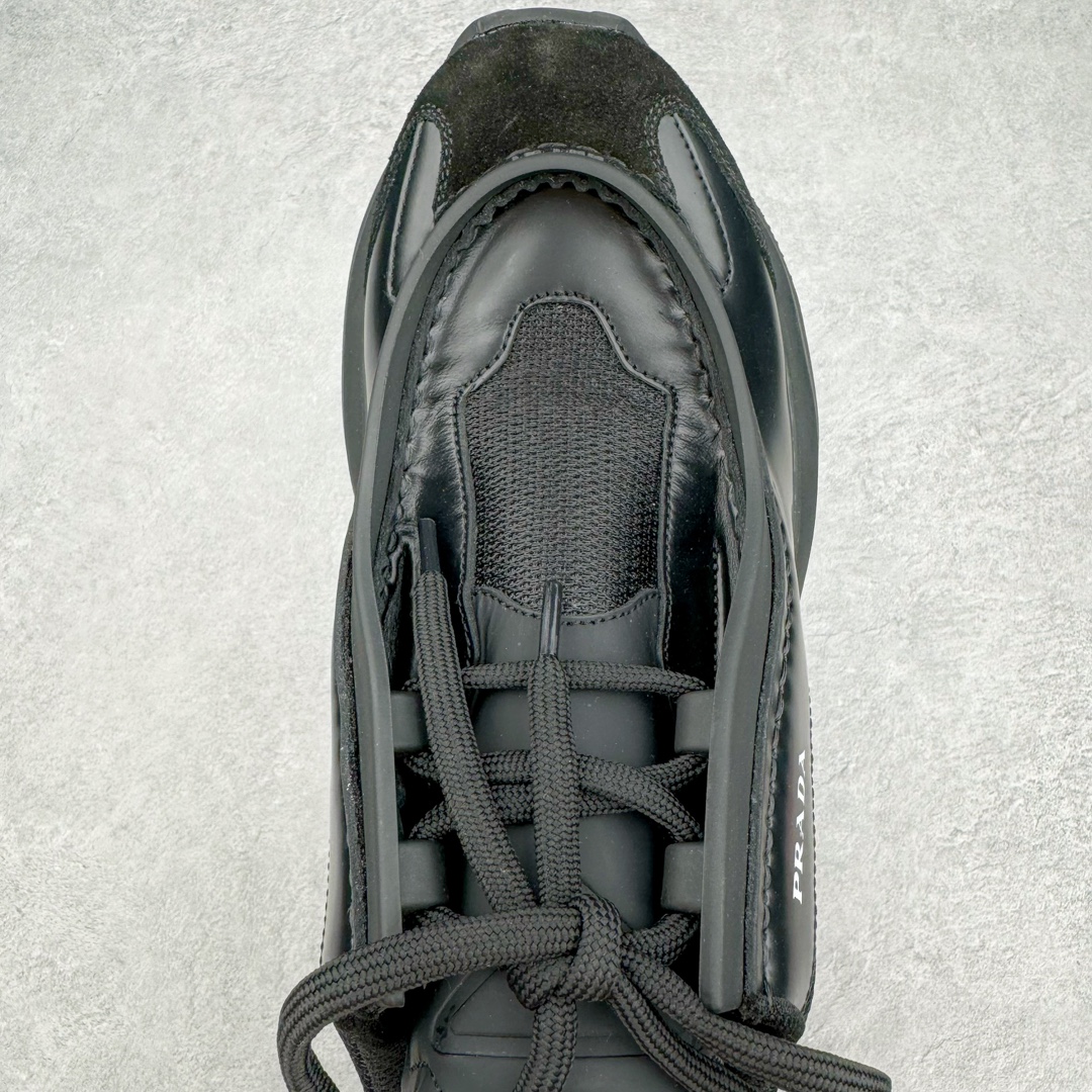 图片[4]-＃GD广顶 Prada Systeme 普拉达亮面皮革休闲时尚生活运动鞋 以现代手法重塑经典风格隐藏式鞋带造就简洁外观全手工缝制体现品牌匠人精神轻便的鞋底充满运动感 尺码：39 40 41 42 43 44 45-选品中心