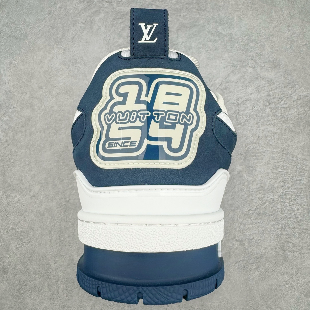 图片[8]-＃GD广顶 Louis Vuitton SKATE lv路易威登系带时装走秀运动时尚板鞋 外贸零售特供批次 2023全新纸板数据 印花高频效果碾压市面 市售天花板产物 耗时半年巨作 全套原厂新版原纸板楦头开发 原厂特供皮料加持 市场所有版本中综合最强的货品 GD实力大厂出品 全网最全配色更新最快 最成熟的做工稳定的品控 完美鞋型超高的清洁度 零毛边线头瑕疵 全套原楦原纸版原鞋开模 全网最具灵魂的版型 正确原装黄色鞋盒 正确中底印花 鞋面印花3D高频深度立体 全鞋电脑针车 紧密相连 针距密度一致 环保乳胶注塑鞋垫 厚度脚感还原原版 皮面裁剪部位 统一油边封口工艺 原装橡胶大底含胶量大底组合零偏差 专柜全套包装 防尘袋 说明书 质保卡 男女鞋 尺码：35 36 37 38 39 40 41 42 43 44 45-选品中心