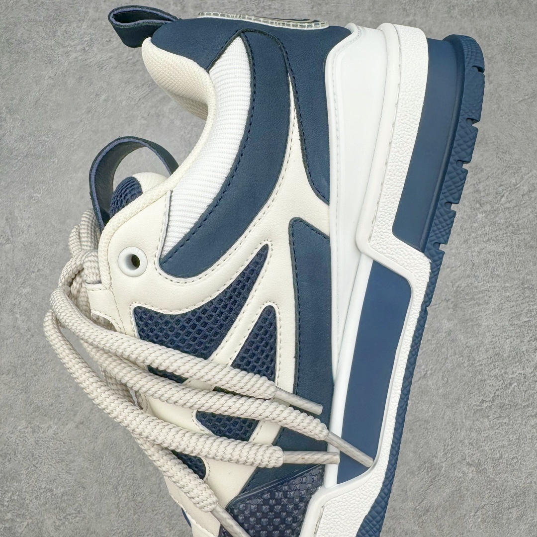 图片[7]-＃GD广顶 Louis Vuitton SKATE lv路易威登系带时装走秀运动时尚板鞋 外贸零售特供批次 2023全新纸板数据 印花高频效果碾压市面 市售天花板产物 耗时半年巨作 全套原厂新版原纸板楦头开发 原厂特供皮料加持 市场所有版本中综合最强的货品 GD实力大厂出品 全网最全配色更新最快 最成熟的做工稳定的品控 完美鞋型超高的清洁度 零毛边线头瑕疵 全套原楦原纸版原鞋开模 全网最具灵魂的版型 正确原装黄色鞋盒 正确中底印花 鞋面印花3D高频深度立体 全鞋电脑针车 紧密相连 针距密度一致 环保乳胶注塑鞋垫 厚度脚感还原原版 皮面裁剪部位 统一油边封口工艺 原装橡胶大底含胶量大底组合零偏差 专柜全套包装 防尘袋 说明书 质保卡 男女鞋 尺码：35 36 37 38 39 40 41 42 43 44 45-选品中心