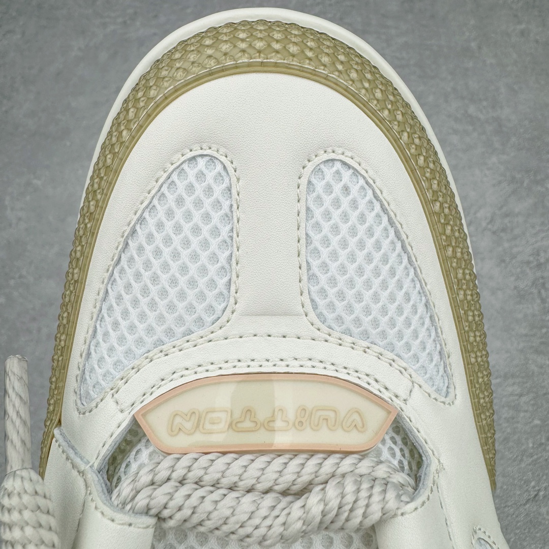 图片[16]-＃GD广顶 Louis Vuitton SKATE lv路易威登系带时装走秀运动时尚板鞋 外贸零售特供批次 2023全新纸板数据 印花高频效果碾压市面 市售天花板产物 耗时半年巨作 全套原厂新版原纸板楦头开发 原厂特供皮料加持 市场所有版本中综合最强的货品 GD实力大厂出品 全网最全配色更新最快 最成熟的做工稳定的品控 完美鞋型超高的清洁度 零毛边线头瑕疵 全套原楦原纸版原鞋开模 全网最具灵魂的版型 正确原装黄色鞋盒 正确中底印花 鞋面印花3D高频深度立体 全鞋电脑针车 紧密相连 针距密度一致 环保乳胶注塑鞋垫 厚度脚感还原原版 皮面裁剪部位 统一油边封口工艺 原装橡胶大底含胶量大底组合零偏差 专柜全套包装 防尘袋 说明书 质保卡 男女鞋 尺码：35 36 37 38 39 40 41 42 43 44 45-选品中心