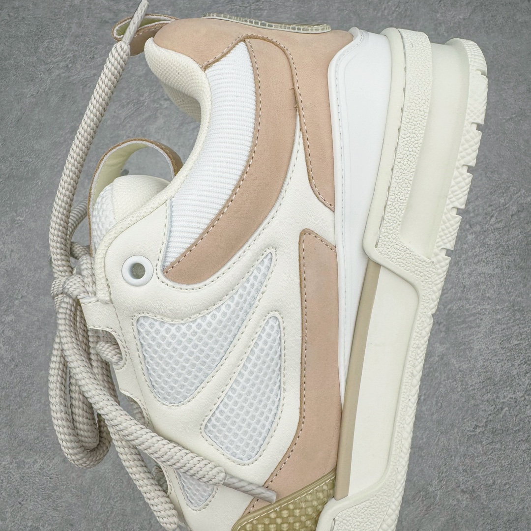 图片[7]-＃GD广顶 Louis Vuitton SKATE lv路易威登系带时装走秀运动时尚板鞋 外贸零售特供批次 2023全新纸板数据 印花高频效果碾压市面 市售天花板产物 耗时半年巨作 全套原厂新版原纸板楦头开发 原厂特供皮料加持 市场所有版本中综合最强的货品 GD实力大厂出品 全网最全配色更新最快 最成熟的做工稳定的品控 完美鞋型超高的清洁度 零毛边线头瑕疵 全套原楦原纸版原鞋开模 全网最具灵魂的版型 正确原装黄色鞋盒 正确中底印花 鞋面印花3D高频深度立体 全鞋电脑针车 紧密相连 针距密度一致 环保乳胶注塑鞋垫 厚度脚感还原原版 皮面裁剪部位 统一油边封口工艺 原装橡胶大底含胶量大底组合零偏差 专柜全套包装 防尘袋 说明书 质保卡 男女鞋 尺码：35 36 37 38 39 40 41 42 43 44 45-选品中心