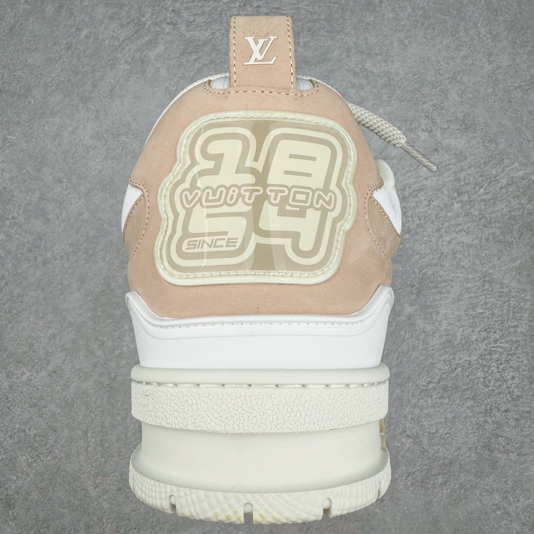 图片[8]-＃GD广顶 Louis Vuitton SKATE lv路易威登系带时装走秀运动时尚板鞋 外贸零售特供批次 2023全新纸板数据 印花高频效果碾压市面 市售天花板产物 耗时半年巨作 全套原厂新版原纸板楦头开发 原厂特供皮料加持 市场所有版本中综合最强的货品 GD实力大厂出品 全网最全配色更新最快 最成熟的做工稳定的品控 完美鞋型超高的清洁度 零毛边线头瑕疵 全套原楦原纸版原鞋开模 全网最具灵魂的版型 正确原装黄色鞋盒 正确中底印花 鞋面印花3D高频深度立体 全鞋电脑针车 紧密相连 针距密度一致 环保乳胶注塑鞋垫 厚度脚感还原原版 皮面裁剪部位 统一油边封口工艺 原装橡胶大底含胶量大底组合零偏差 专柜全套包装 防尘袋 说明书 质保卡 男女鞋 尺码：35 36 37 38 39 40 41 42 43 44 45-选品中心