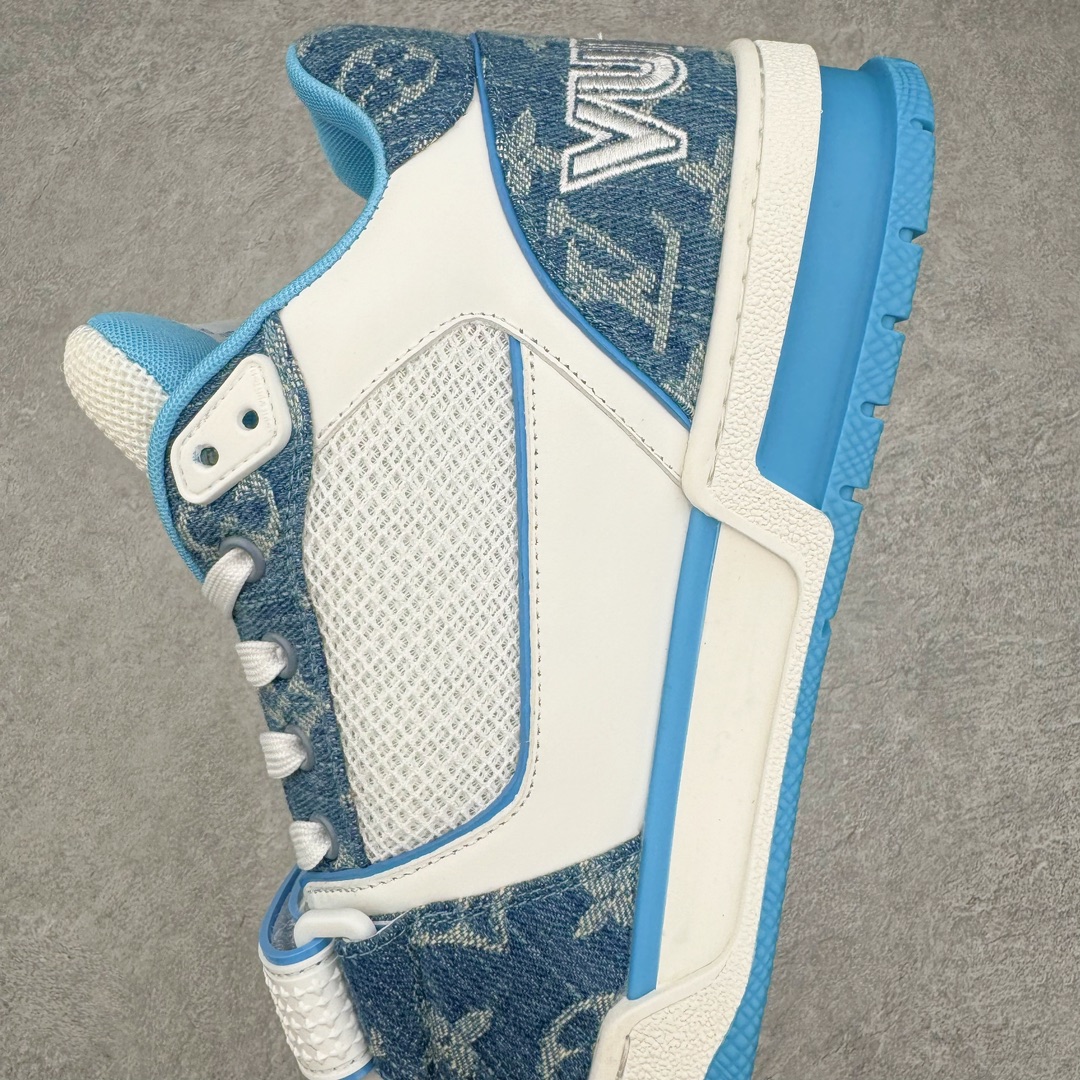 图片[7]-💰480 ＃GD广顶 Louis Vuitton Trainer lv路易威登时装走秀运动时尚板鞋 外贸零售特供批次 2023全新纸板数据 印花高频效果碾压市面 市售天花板产物 耗时半年巨作 全套原厂新版原纸板楦头开发 原厂特供皮料加持 市场所有版本中综合最强的货品 GD实力大厂出品 全网最全配色更新最快 最成熟的做工稳定的品控 完美鞋型超高的清洁度 零毛边线头瑕疵 全套原楦原纸版原鞋开模 全网最具灵魂的版型 正确原装黄色鞋盒 正确中底印花 鞋面印花3D高频深度立体 全鞋电脑针车 紧密相连 针距密度一致 环保乳胶注塑鞋垫 厚度脚感还原原版 皮面裁剪部位 统一油边封口工艺 原装橡胶大底含胶量大底组合零偏差 专柜全套包装 防尘袋 说明书 质保卡 男女鞋 尺码：35 36 37 38 39 40 41 42 43 44 45 编码：by5936050-运动鞋