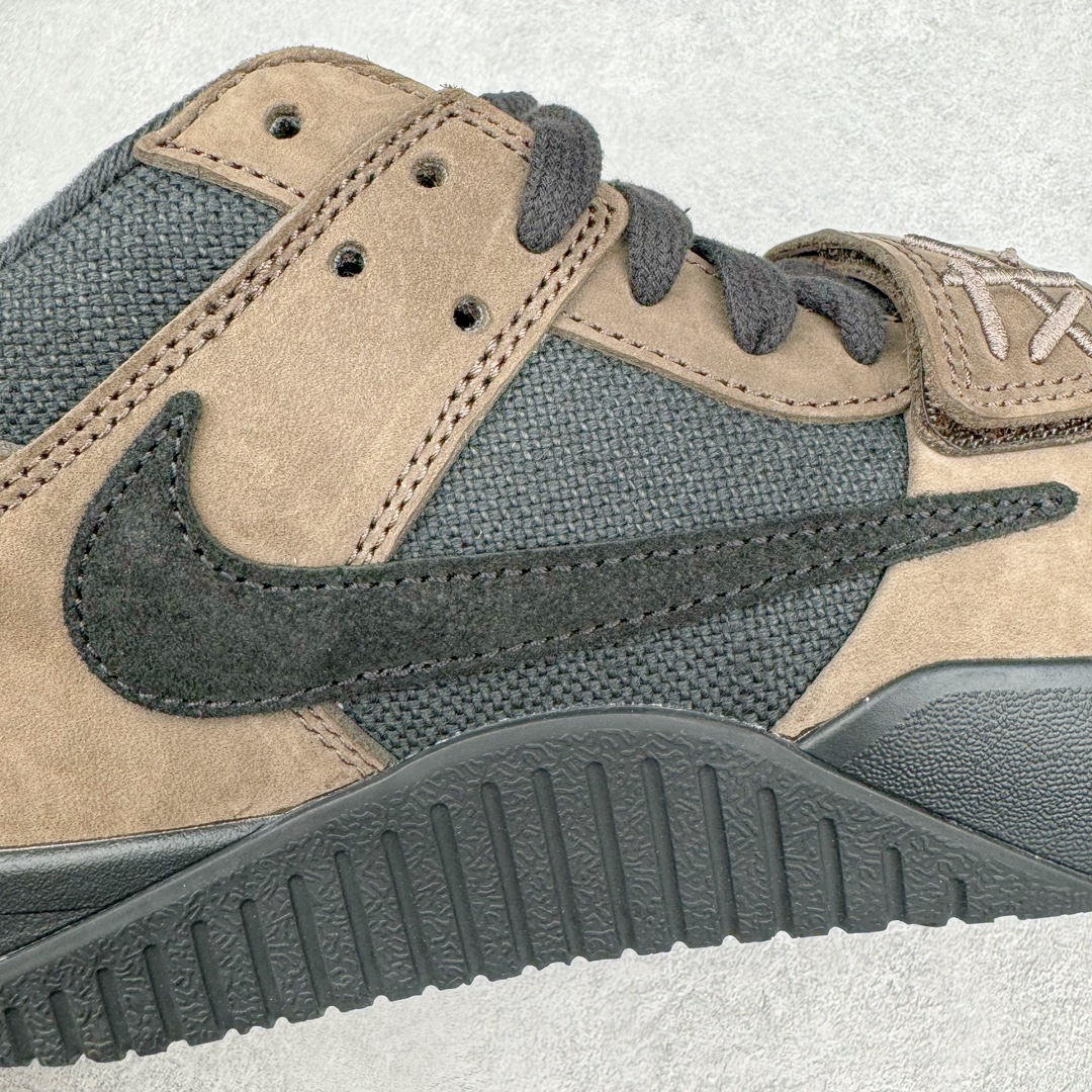 图片[11]-＃PK纯原 Travis Scott x Jordan AJ Cut The Check TS倒钩联名魔术贴篮球鞋 黑棕 FZ8117-204 注意默认配原盒盒子配套布袋不用加钱 退货丢失扣30元 原厂全套原楦原纸板冲刀磨具开发 原厂皮料加持 原厂港宝加持定型后跟R度完美 同源原厂电绣 鬼脸飞翼针数密度立体效果一致 百分百一致原鞋 原厂拉帮工艺 针距密度一致 后跟弧度收口自然不对折 极致一眼正品既视感 进口玻璃冲刀皮料裁剪零毛边 全鞋电脑针车工艺 品控清洁度最高QC检验标准 免检产品 原厂订购鞋盒、布袋、鞋标、防尘纸、鞋撑、鞋带 追求极致的原厂味道 配色方面采用白色为基础 搭配棕色框架呈现 完美还原了初代倒钩的配色设计 细节方面 标志性的反钩Swoosh采用米色点缀 鞋面还带有特殊的魔术贴细节 此外在鞋舌、后跟部分均带有Cactus Jack厂牌Logo 彰显鞋款特殊身份 尺码：36 36.5 37.5 38 38.5 39 40 40.5 41 42 42.5 43 44 44.5 45 46 47.5-选品中心