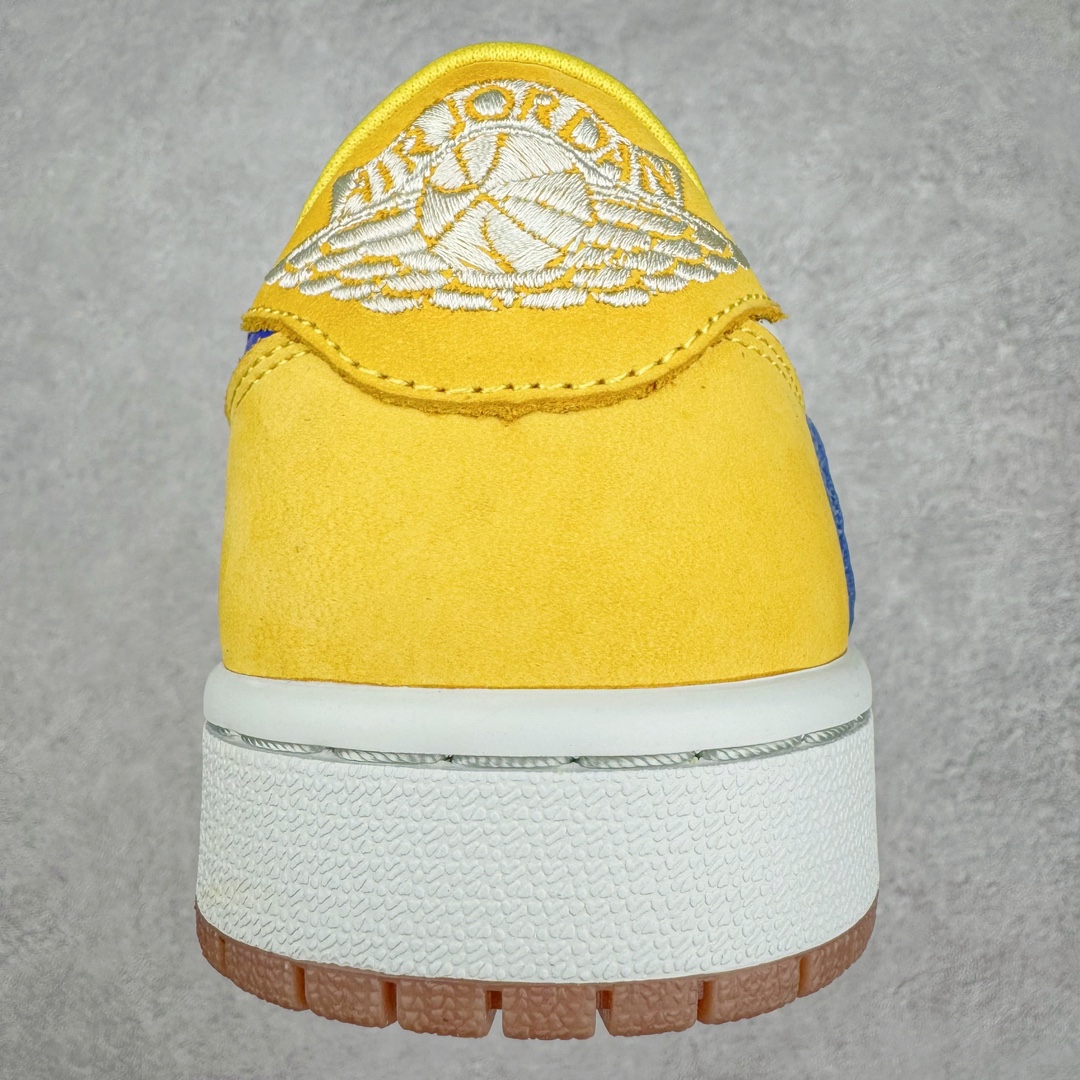 图片[8]-＃DT同源福利回馈 Travis Scott x Air Jordan AJ1 Low OG SP TS联名倒钩8.0低帮 黄蓝色 DZ4137-700 头层皮料加持 DT同源全套原纸板楦头开发 确保原汁原味 完美呈现倒钩版型 原档案转印油墨一体 一码一磨具拒绝假半码 此版本只针对中端市场 皮料材质有所更替 其他数据细节工艺流程均保持一致 绝不口嗨 原盒原配 外盒透明胶套 内侧字体 工整带凹凸感 原厂拉帮工艺 针距密度一致 后跟弧度收口自然不对折 极致一眼正品既视感 进口玻璃冲刀皮料裁剪零毛边 承诺百分百一致原鞋 全鞋电脑针车工艺 进口港宝加持 后跟自然饱满 全鞋荧光划线卡点 追求极致完美 每一双都是工艺品 多重QC质检 超越公司货的品控标准 尺码：36 36.5 37.5 38 38.5 39 40 40.5 41 42 42.5 43 44 44.5 45 46 47.5-选品中心