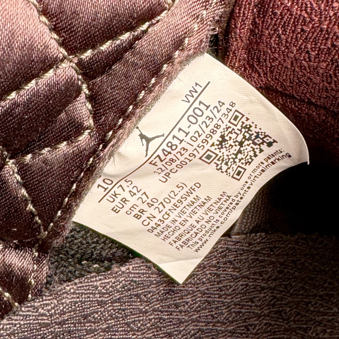 图片[11]-＃OG纯原 A Ma Maniere x Air Jordan AJ3 \\\”Black\\\” AMM联名黑紫 货号：FZ4811-001 原楦原纸板开发 确保原汁原味 原厂皮料质感色泽绝无偏差 完美中底拉帮 原厂中底钢印 原档案大底 如假白送 大底纹路 气垫通透度PU的回弹性均百分百还原 原厂电绣鞋舌飞人刺绣针数立体讲究精细欢迎对比正品原鞋 尺码：36 36.5 37.5 38 38.5 39 40 40.5 41 42 42.5 43 44 44.5 45 46 47.5-选品中心