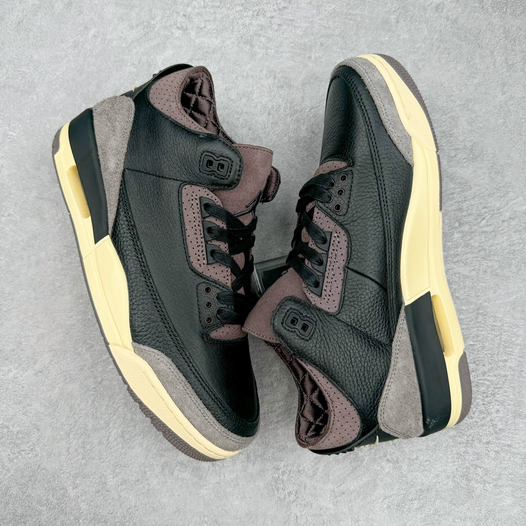 图片[3]-＃OG纯原 A Ma Maniere x Air Jordan AJ3 \\\”Black\\\” AMM联名黑紫 货号：FZ4811-001 原楦原纸板开发 确保原汁原味 原厂皮料质感色泽绝无偏差 完美中底拉帮 原厂中底钢印 原档案大底 如假白送 大底纹路 气垫通透度PU的回弹性均百分百还原 原厂电绣鞋舌飞人刺绣针数立体讲究精细欢迎对比正品原鞋 尺码：36 36.5 37.5 38 38.5 39 40 40.5 41 42 42.5 43 44 44.5 45 46 47.5-选品中心