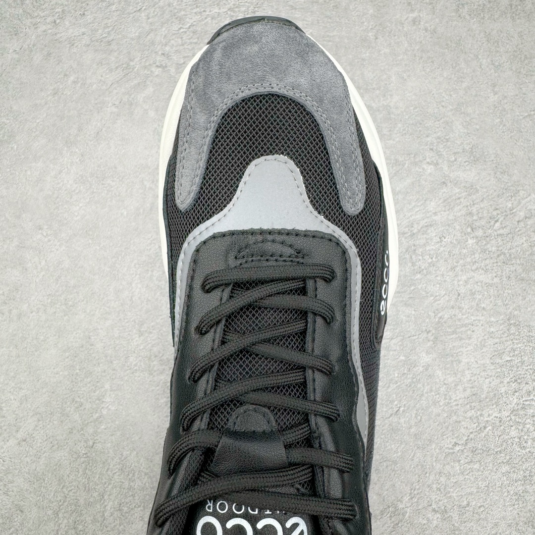 图片[4]-ECCO爱步男鞋夏季新款时尚运动鞋 潮流拼接华夫鞋健步鞋 复古跑鞋老爹鞋 品质牛皮与反绒剖面牛皮拼接 透气网布促进鞋内空气流动 质感细腻 舒适透气 鞋面撞色设计，打造现代时尚外观 多种材质拼接 休闲百搭 简约利落PU+TPU中底 橡胶大底 抓地力强 轻盈缓震 舒适回弹 具有良好的防滑耐磨性 时尚个性 出街有型 尺码：38 39 40 41 42 43 44（皮鞋码）-选品中心