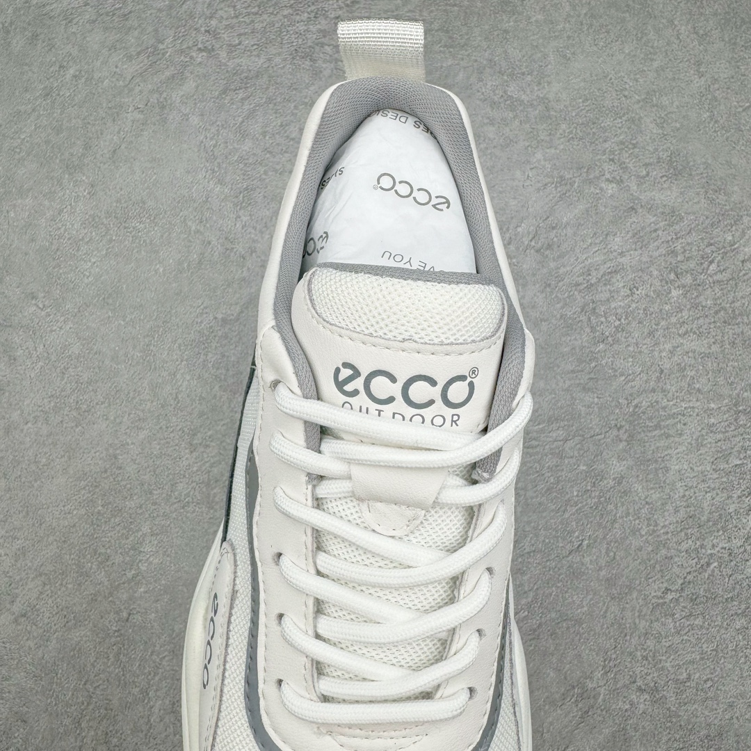 图片[5]-ECCO爱步男鞋夏季新款时尚运动鞋 潮流拼接华夫鞋健步鞋 复古跑鞋老爹鞋 品质牛皮与反绒剖面牛皮拼接 透气网布促进鞋内空气流动 质感细腻 舒适透气 鞋面撞色设计，打造现代时尚外观 多种材质拼接 休闲百搭 简约利落PU+TPU中底 橡胶大底 抓地力强 轻盈缓震 舒适回弹 具有良好的防滑耐磨性 时尚个性 出街有型 尺码：38 39 40 41 42 43 44（皮鞋码）-选品中心