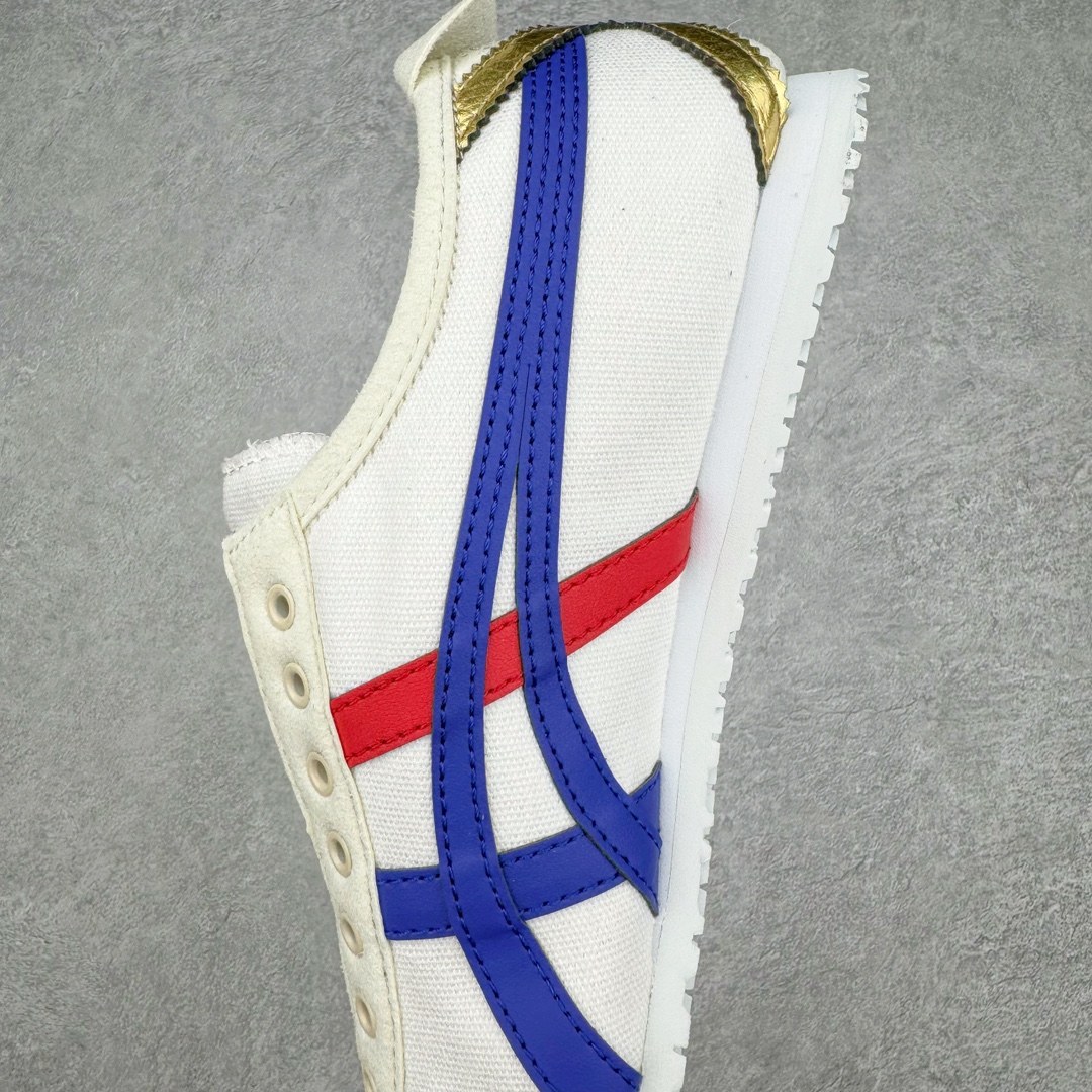 图片[7]-＃HK纯原 Asics Onitsuka Tiger MEXICO 66 亚瑟士鬼冢虎复古经典板鞋 市场最强版本 原厂牛津布加持 海外订单工厂出品 超成熟稳定的做工品控 原装全套纸板楦头开发 原汁原味 完美呈现版型 私模正确鞋底咬花纹路 一比一鞋头弧度高度鞋身弧度 绝不口嗨 细节品控鞋型随意秒杀市面 原档咬花纹路私模大底 一个单元有六个三角形 总体形拼接呈现花瓣状 官方四联吊牌 原装Ortholite轻量化鞋垫 原盒原配 质保卡 说明书 钢印防尘纸 纸板中底带钢印 乳胶组合鞋垫 支持全方位的对比专柜 产品从款式颜色造型上体现出追求舒适和细节的完美 鞋类更是推崇手工制作的严谨与完美 融舒适性与可穿性的设计风格 注重细节的完美和别致魅力 既保持稳重 又不失轻松的时尚感 尺码：36 37 37.5 38 39 39.5 40 40.5 41.5 42 42.5 43.5 44 45 46-选品中心