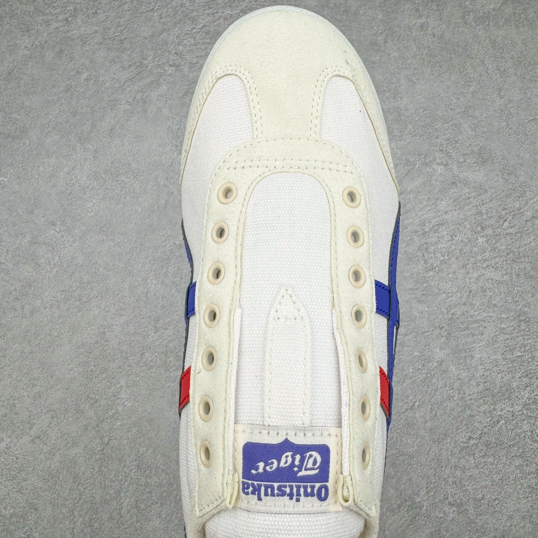 图片[4]-＃HK纯原 Asics Onitsuka Tiger MEXICO 66 亚瑟士鬼冢虎复古经典板鞋 市场最强版本 原厂牛津布加持 海外订单工厂出品 超成熟稳定的做工品控 原装全套纸板楦头开发 原汁原味 完美呈现版型 私模正确鞋底咬花纹路 一比一鞋头弧度高度鞋身弧度 绝不口嗨 细节品控鞋型随意秒杀市面 原档咬花纹路私模大底 一个单元有六个三角形 总体形拼接呈现花瓣状 官方四联吊牌 原装Ortholite轻量化鞋垫 原盒原配 质保卡 说明书 钢印防尘纸 纸板中底带钢印 乳胶组合鞋垫 支持全方位的对比专柜 产品从款式颜色造型上体现出追求舒适和细节的完美 鞋类更是推崇手工制作的严谨与完美 融舒适性与可穿性的设计风格 注重细节的完美和别致魅力 既保持稳重 又不失轻松的时尚感 尺码：36 37 37.5 38 39 39.5 40 40.5 41.5 42 42.5 43.5 44 45 46-选品中心