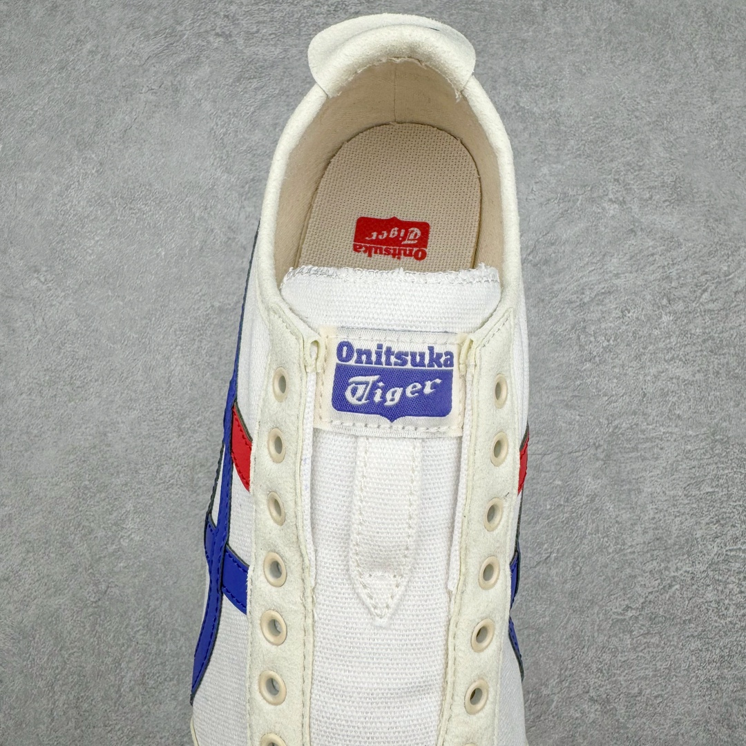 图片[5]-＃HK纯原 Asics Onitsuka Tiger MEXICO 66 亚瑟士鬼冢虎复古经典板鞋 市场最强版本 原厂牛津布加持 海外订单工厂出品 超成熟稳定的做工品控 原装全套纸板楦头开发 原汁原味 完美呈现版型 私模正确鞋底咬花纹路 一比一鞋头弧度高度鞋身弧度 绝不口嗨 细节品控鞋型随意秒杀市面 原档咬花纹路私模大底 一个单元有六个三角形 总体形拼接呈现花瓣状 官方四联吊牌 原装Ortholite轻量化鞋垫 原盒原配 质保卡 说明书 钢印防尘纸 纸板中底带钢印 乳胶组合鞋垫 支持全方位的对比专柜 产品从款式颜色造型上体现出追求舒适和细节的完美 鞋类更是推崇手工制作的严谨与完美 融舒适性与可穿性的设计风格 注重细节的完美和别致魅力 既保持稳重 又不失轻松的时尚感 尺码：36 37 37.5 38 39 39.5 40 40.5 41.5 42 42.5 43.5 44 45 46-选品中心