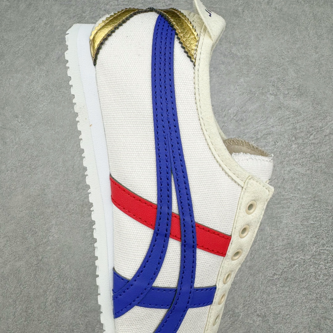 图片[6]-＃HK纯原 Asics Onitsuka Tiger MEXICO 66 亚瑟士鬼冢虎复古经典板鞋 市场最强版本 原厂牛津布加持 海外订单工厂出品 超成熟稳定的做工品控 原装全套纸板楦头开发 原汁原味 完美呈现版型 私模正确鞋底咬花纹路 一比一鞋头弧度高度鞋身弧度 绝不口嗨 细节品控鞋型随意秒杀市面 原档咬花纹路私模大底 一个单元有六个三角形 总体形拼接呈现花瓣状 官方四联吊牌 原装Ortholite轻量化鞋垫 原盒原配 质保卡 说明书 钢印防尘纸 纸板中底带钢印 乳胶组合鞋垫 支持全方位的对比专柜 产品从款式颜色造型上体现出追求舒适和细节的完美 鞋类更是推崇手工制作的严谨与完美 融舒适性与可穿性的设计风格 注重细节的完美和别致魅力 既保持稳重 又不失轻松的时尚感 尺码：36 37 37.5 38 39 39.5 40 40.5 41.5 42 42.5 43.5 44 45 46-选品中心