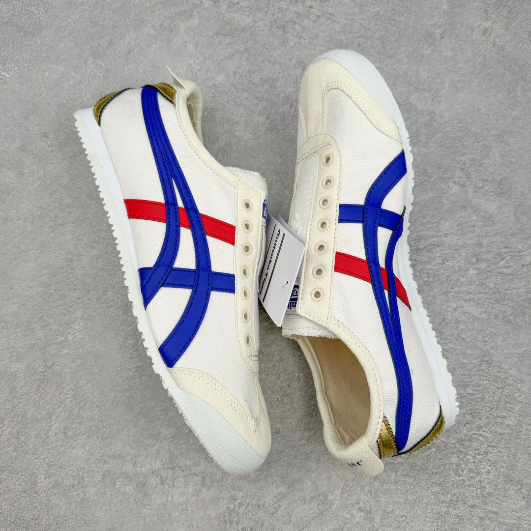 图片[3]-＃HK纯原 Asics Onitsuka Tiger MEXICO 66 亚瑟士鬼冢虎复古经典板鞋 市场最强版本 原厂牛津布加持 海外订单工厂出品 超成熟稳定的做工品控 原装全套纸板楦头开发 原汁原味 完美呈现版型 私模正确鞋底咬花纹路 一比一鞋头弧度高度鞋身弧度 绝不口嗨 细节品控鞋型随意秒杀市面 原档咬花纹路私模大底 一个单元有六个三角形 总体形拼接呈现花瓣状 官方四联吊牌 原装Ortholite轻量化鞋垫 原盒原配 质保卡 说明书 钢印防尘纸 纸板中底带钢印 乳胶组合鞋垫 支持全方位的对比专柜 产品从款式颜色造型上体现出追求舒适和细节的完美 鞋类更是推崇手工制作的严谨与完美 融舒适性与可穿性的设计风格 注重细节的完美和别致魅力 既保持稳重 又不失轻松的时尚感 尺码：36 37 37.5 38 39 39.5 40 40.5 41.5 42 42.5 43.5 44 45 46-选品中心