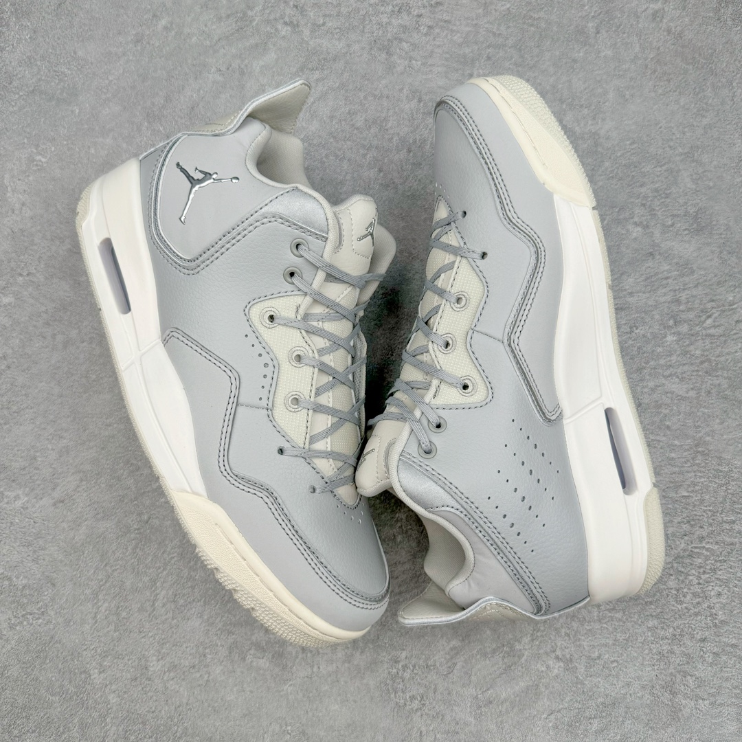 图片[3]-＃PB纯原福利 Air Jordan Courtside AJ23 简版中帮复古休闲运动文化篮球鞋 AR1000-003 市面唯一纯原批次 全套原纸板楦头开发 原厂大底磨具加持立体防滑纹理 原装可视Air Sole气垫 原汁原味最完美的版型 唯一正确鞋头趴度弧度高度鞋身腰线 作为AJ3到AJ4之间的过渡产品 之所以被称为AJ3的简版 它们的造型非常的相似但是也有一些差异 鞋面采用耐磨的牛剖层和人造革鞋面搭配 后跟可以明显看见Air Max气垫 出色的包裹效果让鞋子脚感非常舒适 也让脚掌以及脚面更加的贴合鞋子 在双脚落地产生冲击力的同时 可视气垫可以有效减缓力道 提高鞋子整体的稳定性 既能起到减震的作用 又能保证双足舒适的脚感 另外灵敏的Phylon中底以及鞋帮的设计 锁住双足 也为前掌提供了有效的包裹 内衬部分采用了透气的织物材料 为脚部的舒适脚感提供了充足的条件 最后就是大底部分 大底采用的是橡胶材质 无论是日常压马路还是简单的运动 都是可以驾驭 鞋底水波纹以及其他不规则图案 也保障了鞋子充足的防滑性以及耐磨性 尺码：36 36.5 37.5 38 38.5 39 40 40.5 41 42 42.5 43 44 45 46 47.5-选品中心