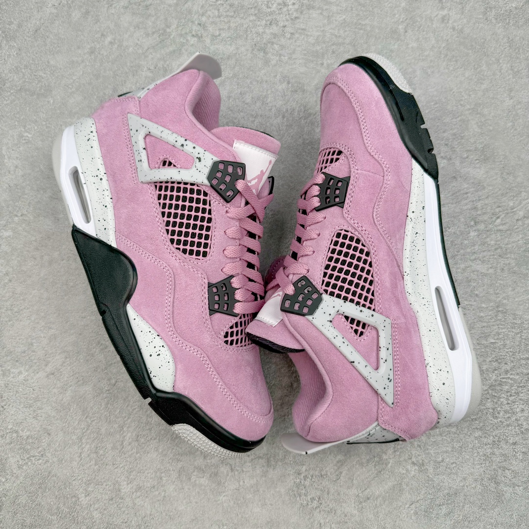 图片[3]-＃K版纯原 Air Jordan AJ4 WMNS \\\”Orchid\\\”猛男粉 AQ9129-501 全新升级改良 原鞋原楦原纸板同源开发 完美呈现乔4的版型 内侧正确双色网格 还原细节 原厂皮料 正确气垫颜色 正确网格工艺 正确拉帮工艺 全鞋原装材料制作 原档案原模具打造 支持全方位与正品对比 尺码：40 40.5 41 42 42.5 43 44 44.5 45 46 47.5-选品中心