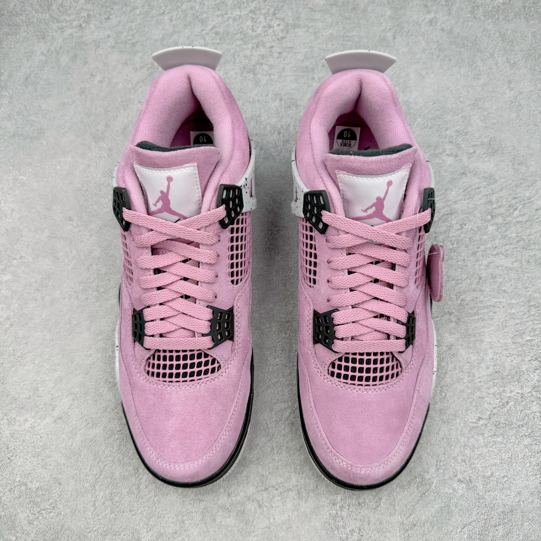 图片[2]-＃K版纯原 Air Jordan AJ4 WMNS \\\”Orchid\\\”猛男粉 AQ9129-501 全新升级改良 原鞋原楦原纸板同源开发 完美呈现乔4的版型 内侧正确双色网格 还原细节 原厂皮料 正确气垫颜色 正确网格工艺 正确拉帮工艺 全鞋原装材料制作 原档案原模具打造 支持全方位与正品对比 尺码：40 40.5 41 42 42.5 43 44 44.5 45 46 47.5-选品中心