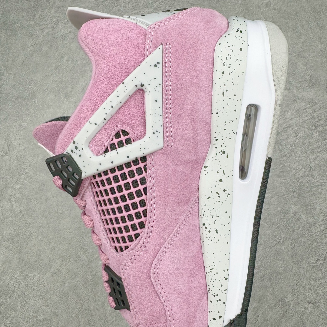 图片[7]-＃K版纯原 Air Jordan AJ4 WMNS \\\”Orchid\\\”猛男粉 AQ9129-501 全新升级改良 原鞋原楦原纸板同源开发 完美呈现乔4的版型 内侧正确双色网格 还原细节 原厂皮料 正确气垫颜色 正确网格工艺 正确拉帮工艺 全鞋原装材料制作 原档案原模具打造 支持全方位与正品对比 尺码：40 40.5 41 42 42.5 43 44 44.5 45 46 47.5-选品中心