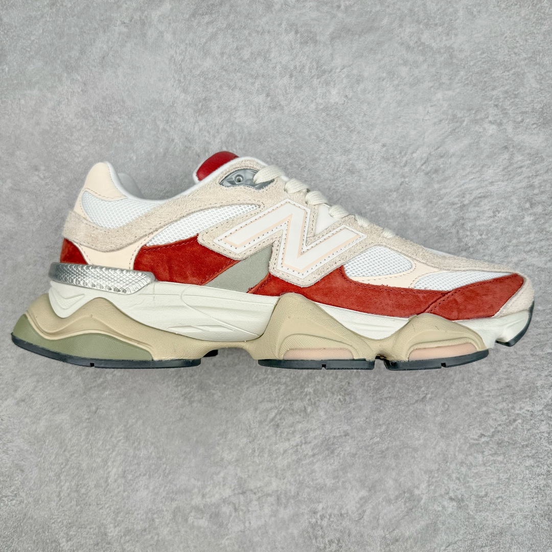 New Balance NB9060 复古运动鞋 新百伦又带来了新鞋型 并且是与芝加哥街头品牌 Joe Freshgoods 的联名款 鞋身主体采用了类似 990 系列的设计风格 与传统复古慢跑鞋区别不大 最大的变化就是鞋底部分 在传统设计的中底外层 增加了多个分区的模块 圆润的线条设计与我们熟悉的 New Balance 风格截然不同 但与同样充满弧形线条的鞋面搭配 看起来毫无违和感 尺码：36-45-选品中心