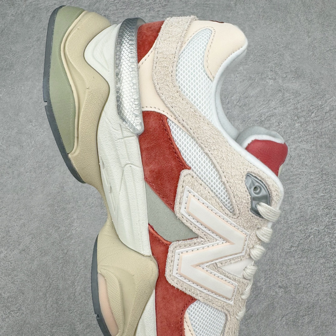图片[6]-New Balance NB9060 复古运动鞋 新百伦又带来了新鞋型 并且是与芝加哥街头品牌 Joe Freshgoods 的联名款 鞋身主体采用了类似 990 系列的设计风格 与传统复古慢跑鞋区别不大 最大的变化就是鞋底部分 在传统设计的中底外层 增加了多个分区的模块 圆润的线条设计与我们熟悉的 New Balance 风格截然不同 但与同样充满弧形线条的鞋面搭配 看起来毫无违和感 尺码：36-45-选品中心