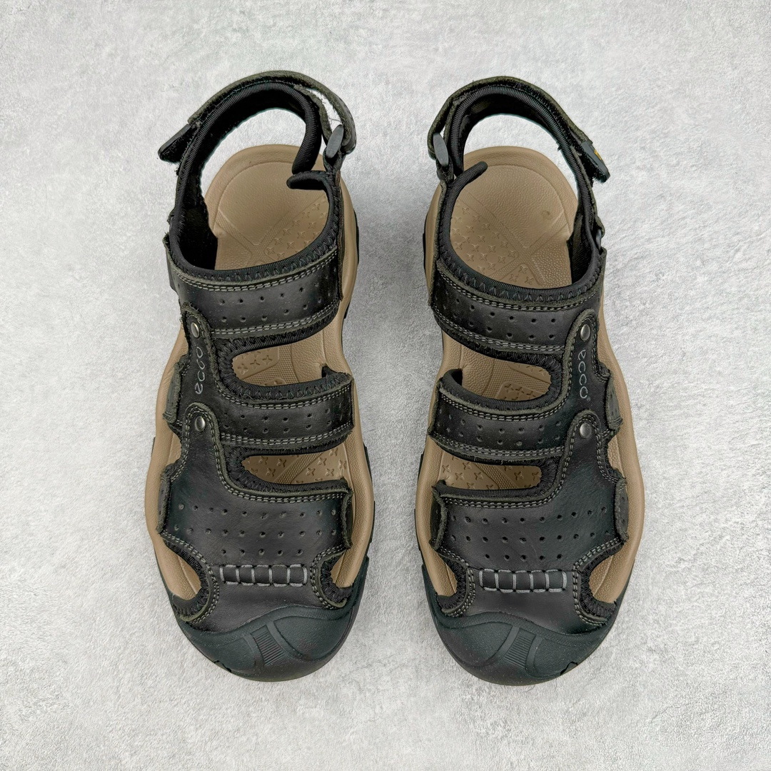 图片[2]-ECCO爱步男鞋2024夏季新款户外凉鞋 沙滩鞋男鞋 越野系列新品 酷爽夏日出行 褪去厚重和繁琐的束缚 百看不厌的拼接鞋面，个性走势畅游盛夏 鞋面采用抽绳扣，适应各种脚型 防撞鞋头构造 橡胶半包结构 形成防撞保护 避免磕碰 采用MD按摩垫脚，U型结构包裹脚跟缓解疲劳 后跟魔术贴条 粘合强防止掉脚 回弹轻便鞋底 耐磨抗老化，具有较强抓地性和耐磨性，稳固支撑 尺码：38 39 40 41 42 43 44 45（皮鞋码）-选品中心