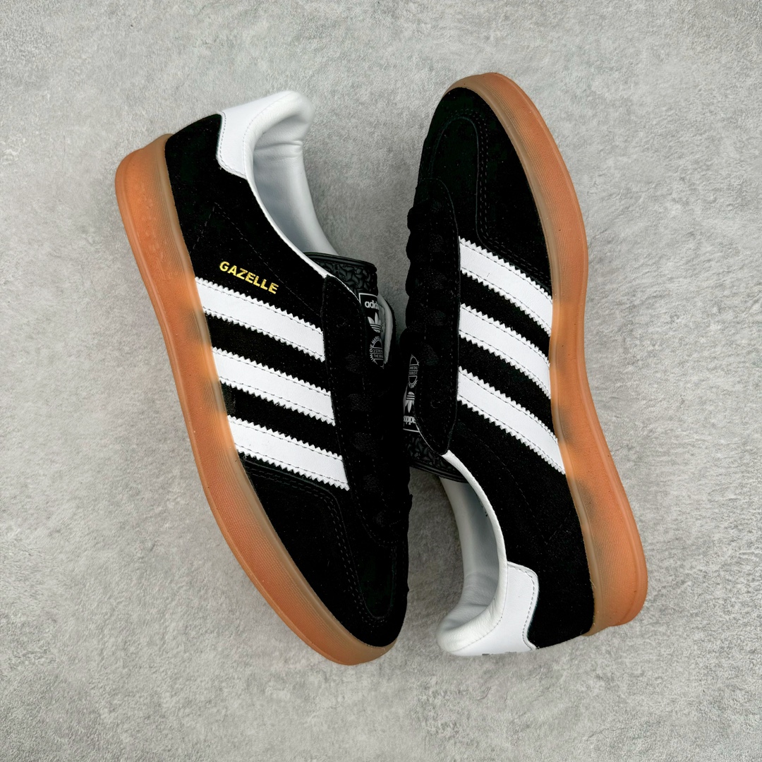 图片[3]-＃福利特价 AD Gazelle Indoor Trainers 羚羊内训系列低帮复古百搭休闲运动德训风板鞋 90年代经典的复刻版！自60年代以足球训练鞋面世以来,Gazelle就以其经典设计席卷全球。1991年版本的复刻,再造经典Gazelle。采用皮革打造,搭配浊色细节,让这款经典更加简约。尺码：36 36⅔ 37⅓ 38 38⅔ 39⅓ 40 40⅔ 41⅓ 42 42⅔ 43⅓ 44 44⅔ 45-选品中心