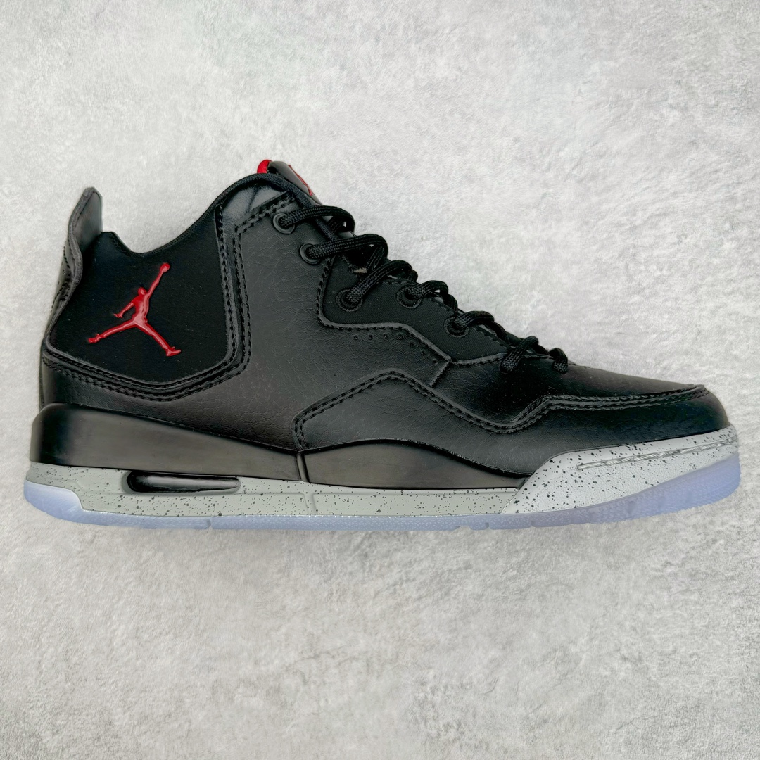 图片[4]-＃PB纯原福利 Air Jordan Courtside AJ23 简版中帮复古休闲运动文化篮球鞋 市面唯一纯原批次 全套原纸板楦头开发 原厂大底磨具加持立体防滑纹理 原装可视Air Sole气垫 原汁原味最完美的版型 唯一正确鞋头趴度弧度高度鞋身腰线 作为AJ3到AJ4之间的过渡产品 之所以被称为AJ3的简版 它们的造型非常的相似但是也有一些差异 鞋面采用耐磨的牛剖层和人造革鞋面搭配 后跟可以明显看见Air Max气垫 出色的包裹效果让鞋子脚感非常舒适 也让脚掌以及脚面更加的贴合鞋子 在双脚落地产生冲击力的同时 可视气垫可以有效减缓力道 提高鞋子整体的稳定性 既能起到减震的作用 又能保证双足舒适的脚感 另外灵敏的Phylon中底以及鞋帮的设计 锁住双足 也为前掌提供了有效的包裹 内衬部分采用了透气的织物材料 为脚部的舒适脚感提供了充足的条件 最后就是大底部分 大底采用的是橡胶材质 无论是日常压马路还是简单的运动 都是可以驾驭 鞋底水波纹以及其他不规则图案 也保障了鞋子充足的防滑性以及耐磨性 尺码：36 36.5 37.5 38 38.5 39 40 40.5 41 42 42.5 43 44 45 46 47.5-选品中心