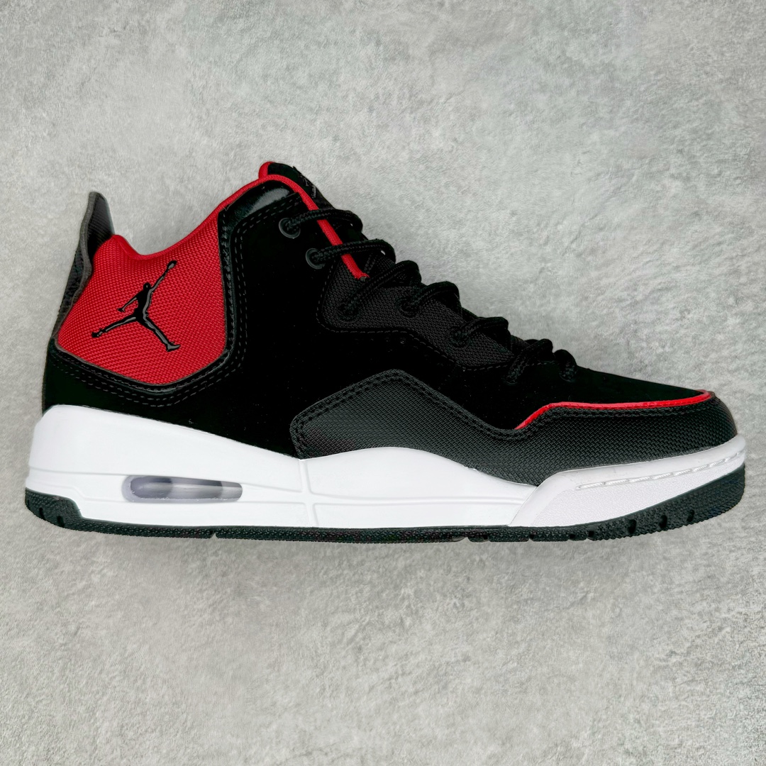 图片[3]-＃PB纯原福利 Air Jordan Courtside AJ23 简版中帮复古休闲运动文化篮球鞋 市面唯一纯原批次 全套原纸板楦头开发 原厂大底磨具加持立体防滑纹理 原装可视Air Sole气垫 原汁原味最完美的版型 唯一正确鞋头趴度弧度高度鞋身腰线 作为AJ3到AJ4之间的过渡产品 之所以被称为AJ3的简版 它们的造型非常的相似但是也有一些差异 鞋面采用耐磨的牛剖层和人造革鞋面搭配 后跟可以明显看见Air Max气垫 出色的包裹效果让鞋子脚感非常舒适 也让脚掌以及脚面更加的贴合鞋子 在双脚落地产生冲击力的同时 可视气垫可以有效减缓力道 提高鞋子整体的稳定性 既能起到减震的作用 又能保证双足舒适的脚感 另外灵敏的Phylon中底以及鞋帮的设计 锁住双足 也为前掌提供了有效的包裹 内衬部分采用了透气的织物材料 为脚部的舒适脚感提供了充足的条件 最后就是大底部分 大底采用的是橡胶材质 无论是日常压马路还是简单的运动 都是可以驾驭 鞋底水波纹以及其他不规则图案 也保障了鞋子充足的防滑性以及耐磨性 尺码：36 36.5 37.5 38 38.5 39 40 40.5 41 42 42.5 43 44 45 46 47.5-选品中心