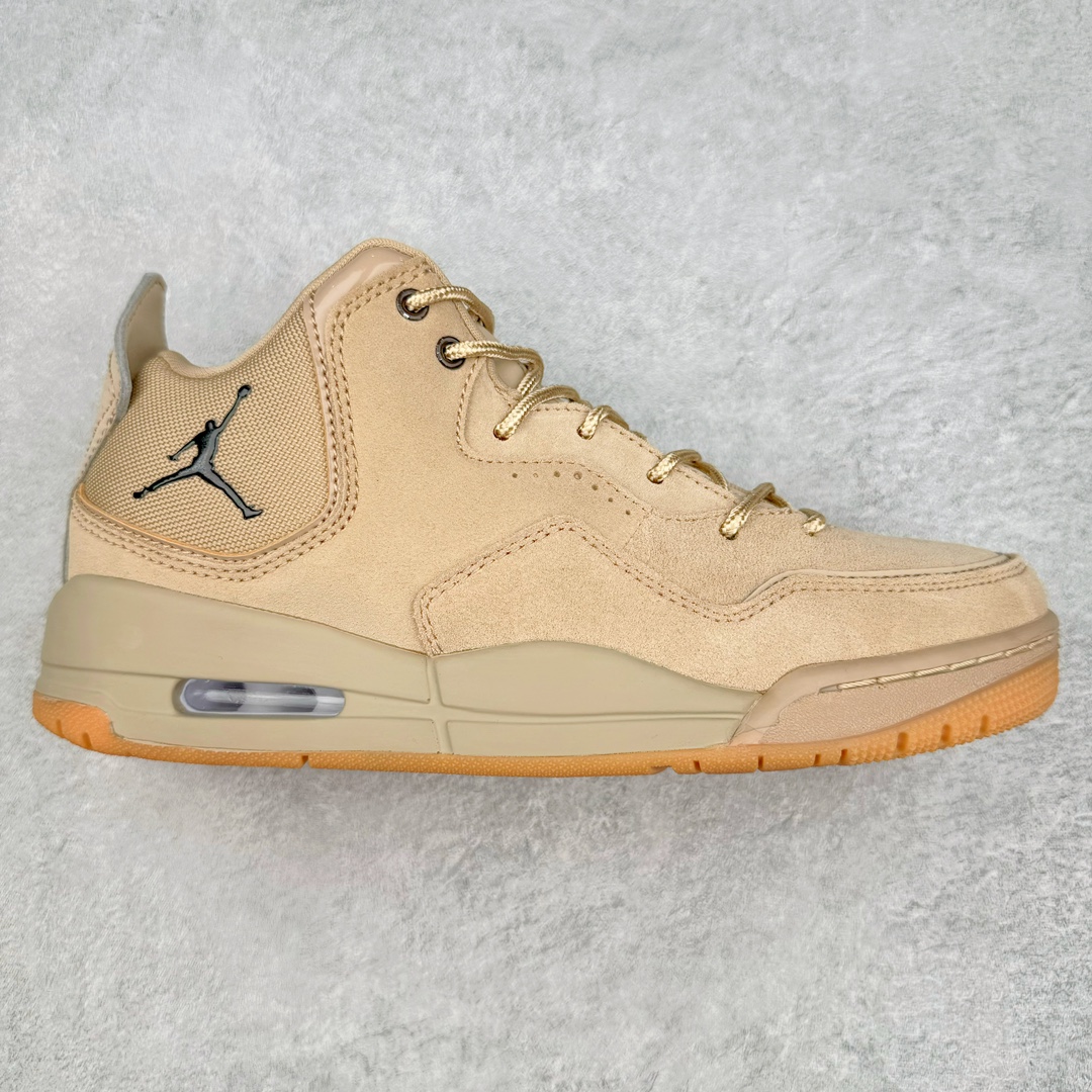 图片[5]-＃PB纯原福利 Air Jordan Courtside AJ23 简版中帮复古休闲运动文化篮球鞋 市面唯一纯原批次 全套原纸板楦头开发 原厂大底磨具加持立体防滑纹理 原装可视Air Sole气垫 原汁原味最完美的版型 唯一正确鞋头趴度弧度高度鞋身腰线 作为AJ3到AJ4之间的过渡产品 之所以被称为AJ3的简版 它们的造型非常的相似但是也有一些差异 鞋面采用耐磨的牛剖层和人造革鞋面搭配 后跟可以明显看见Air Max气垫 出色的包裹效果让鞋子脚感非常舒适 也让脚掌以及脚面更加的贴合鞋子 在双脚落地产生冲击力的同时 可视气垫可以有效减缓力道 提高鞋子整体的稳定性 既能起到减震的作用 又能保证双足舒适的脚感 另外灵敏的Phylon中底以及鞋帮的设计 锁住双足 也为前掌提供了有效的包裹 内衬部分采用了透气的织物材料 为脚部的舒适脚感提供了充足的条件 最后就是大底部分 大底采用的是橡胶材质 无论是日常压马路还是简单的运动 都是可以驾驭 鞋底水波纹以及其他不规则图案 也保障了鞋子充足的防滑性以及耐磨性 尺码：36 36.5 37.5 38 38.5 39 40 40.5 41 42 42.5 43 44 45 46 47.5-选品中心