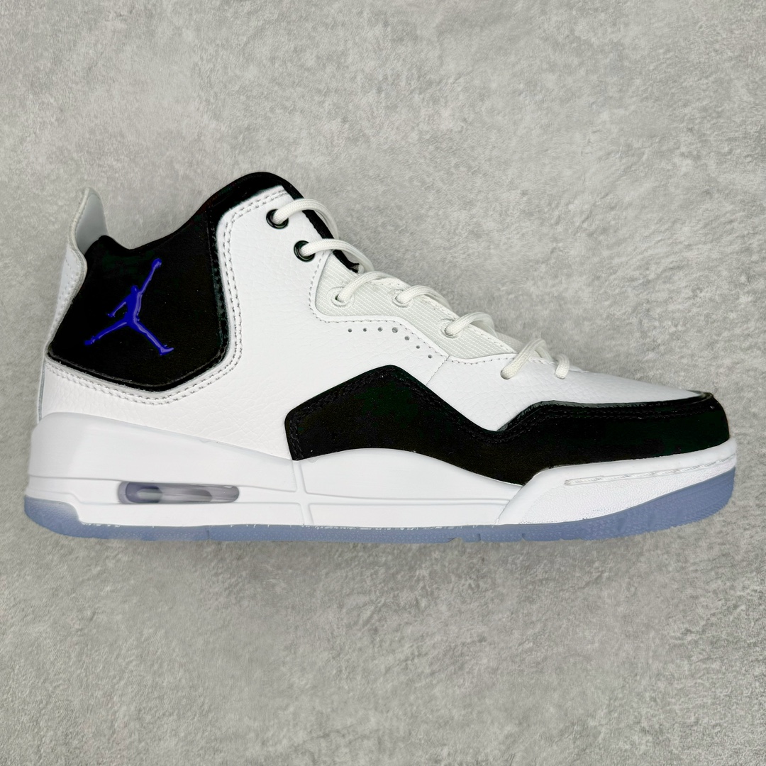 ＃PB纯原福利 Air Jordan Courtside AJ23 简版中帮复古休闲运动文化篮球鞋 市面唯一纯原批次 全套原纸板楦头开发 原厂大底磨具加持立体防滑纹理 原装可视Air Sole气垫 原汁原味最完美的版型 唯一正确鞋头趴度弧度高度鞋身腰线 作为AJ3到AJ4之间的过渡产品 之所以被称为AJ3的简版 它们的造型非常的相似但是也有一些差异 鞋面采用耐磨的牛剖层和人造革鞋面搭配 后跟可以明显看见Air Max气垫 出色的包裹效果让鞋子脚感非常舒适 也让脚掌以及脚面更加的贴合鞋子 在双脚落地产生冲击力的同时 可视气垫可以有效减缓力道 提高鞋子整体的稳定性 既能起到减震的作用 又能保证双足舒适的脚感 另外灵敏的Phylon中底以及鞋帮的设计 锁住双足 也为前掌提供了有效的包裹 内衬部分采用了透气的织物材料 为脚部的舒适脚感提供了充足的条件 最后就是大底部分 大底采用的是橡胶材质 无论是日常压马路还是简单的运动 都是可以驾驭 鞋底水波纹以及其他不规则图案 也保障了鞋子充足的防滑性以及耐磨性 尺码：36 36.5 37.5 38 38.5 39 40 40.5 41 42 42.5 43 44 45 46 47.5-选品中心