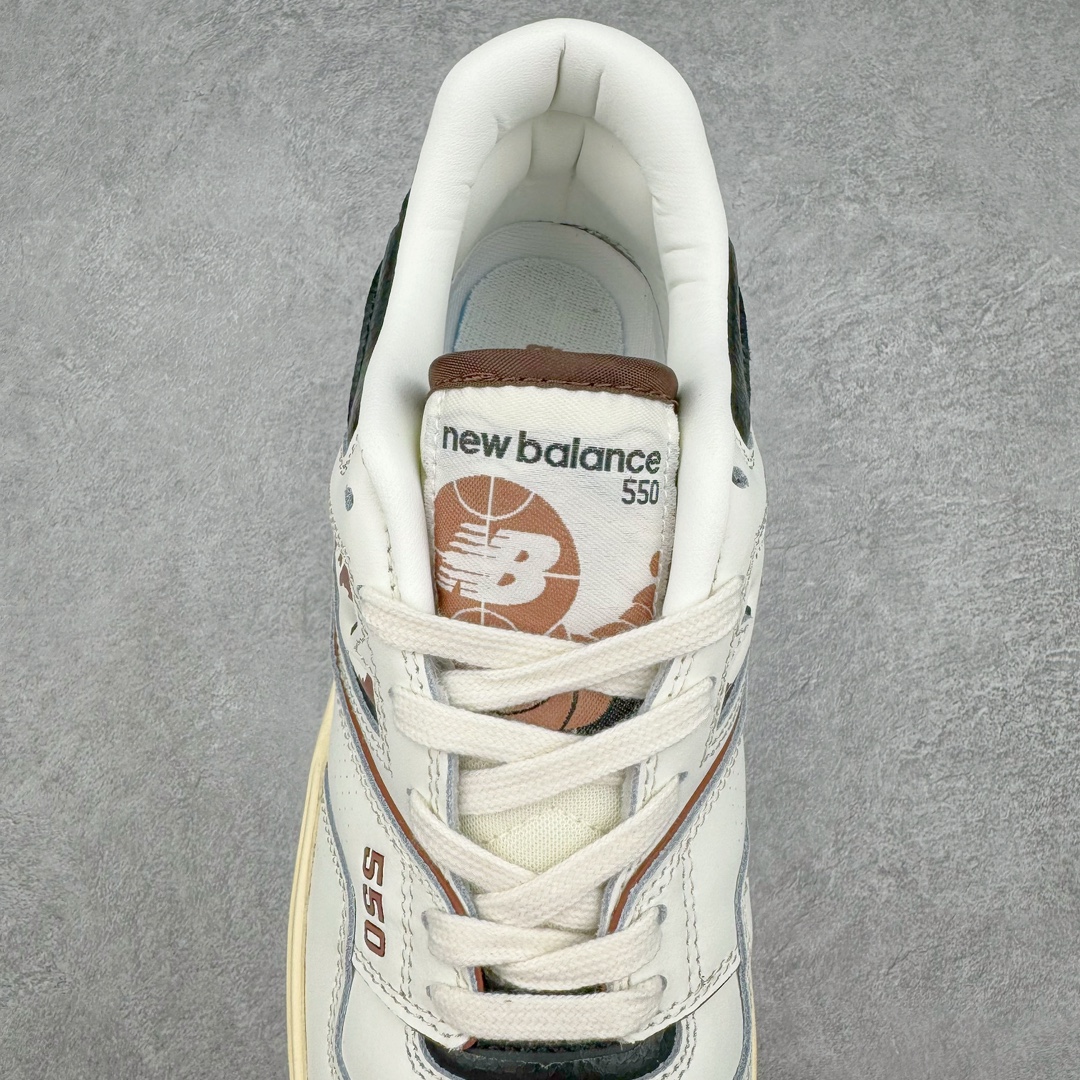 图片[5]-NB新百伦New Balance BB550系列经典复古低帮休闲运动篮球板鞋550 其实发迹于1989 年 是品牌历史中一款十分小众的篮球鞋履 低筒的鞋身搭配上皮革的设定让其鞋型在现今看来相当复古 同时搭配上Aimé Leon Dore刻画的四款配色 都让这款低调鞋款冲上炒价热搜 也因此让更多鞋迷知悉这款NB 鞋履 相比NB 550 来说 Louis Vuitton 所发表的LV Trainer 运动鞋就是知名度较高的一款球鞋了 由品牌男装创意总监Virgil Abloh 利用复古篮球鞋作为灵感刻画而成 搭配上LV 高质感皮革的陪衬成为当今精品时尚球鞋的代表作品 仔细一看New Balance 550 与Louis Vuitton LV Trainer 都以「篮球鞋」为蓝图 复古鞋貌的特色氛围也极其相似 尺码：36 37 37.5 38 38.5 39 40 40.5 41.5 42 42.5 43 44 45-选品中心