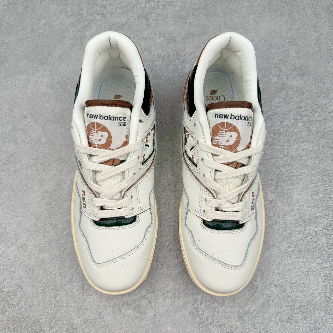 图片[2]-NB新百伦New Balance BB550系列经典复古低帮休闲运动篮球板鞋550 其实发迹于1989 年 是品牌历史中一款十分小众的篮球鞋履 低筒的鞋身搭配上皮革的设定让其鞋型在现今看来相当复古 同时搭配上Aimé Leon Dore刻画的四款配色 都让这款低调鞋款冲上炒价热搜 也因此让更多鞋迷知悉这款NB 鞋履 相比NB 550 来说 Louis Vuitton 所发表的LV Trainer 运动鞋就是知名度较高的一款球鞋了 由品牌男装创意总监Virgil Abloh 利用复古篮球鞋作为灵感刻画而成 搭配上LV 高质感皮革的陪衬成为当今精品时尚球鞋的代表作品 仔细一看New Balance 550 与Louis Vuitton LV Trainer 都以「篮球鞋」为蓝图 复古鞋貌的特色氛围也极其相似 尺码：36 37 37.5 38 38.5 39 40 40.5 41.5 42 42.5 43 44 45-选品中心