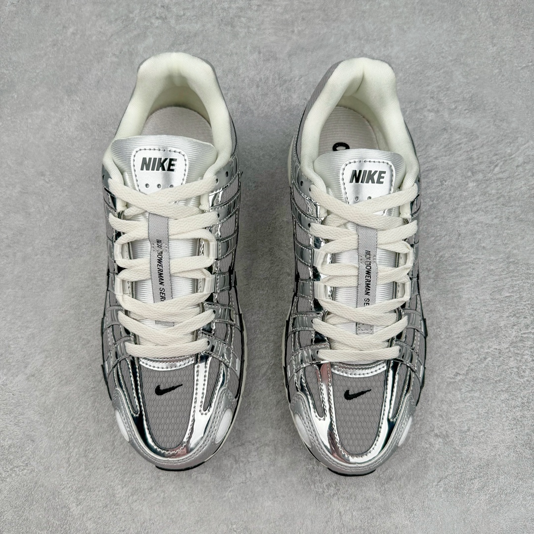 图片[2]-＃HP纯原 NK P-6000 系列低帮复古老爹风休闲运动舒适慢跑鞋 银灰 CN0149-001 购入原鞋原装纸板楦头开发 独家私模四层组合大底 市场唯一正确版本 良心定价 新配色陆续出货 进口三文治网面 融合 Pegasus 过往运动鞋设计 助力 21 世纪早期跑步运动跃升时尚新高度 采用透气网眼布、运动风格线条和耐穿覆面 兼具吸睛外观和舒适感受 中底泡绵以田径赛道为灵感 打造厚实设计 缔造出众缓震性能 尺码：36 36.5 37.5 38 38.5 39 40 40.5 41 42 42.5 43 44 44.5 45 46-选品中心