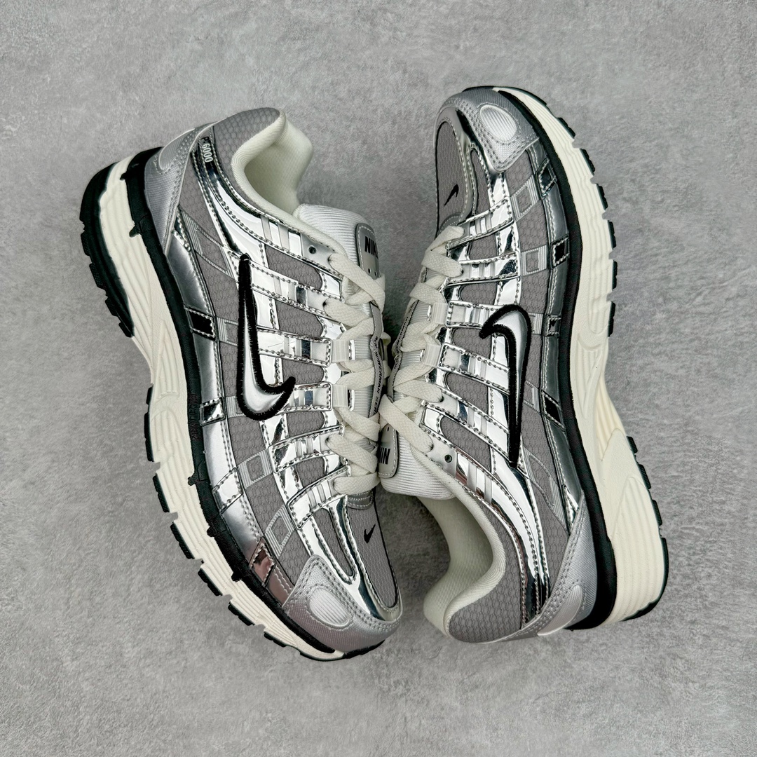 图片[3]-＃HP纯原 NK P-6000 系列低帮复古老爹风休闲运动舒适慢跑鞋 银灰 CN0149-001 购入原鞋原装纸板楦头开发 独家私模四层组合大底 市场唯一正确版本 良心定价 新配色陆续出货 进口三文治网面 融合 Pegasus 过往运动鞋设计 助力 21 世纪早期跑步运动跃升时尚新高度 采用透气网眼布、运动风格线条和耐穿覆面 兼具吸睛外观和舒适感受 中底泡绵以田径赛道为灵感 打造厚实设计 缔造出众缓震性能 尺码：36 36.5 37.5 38 38.5 39 40 40.5 41 42 42.5 43 44 44.5 45 46-选品中心