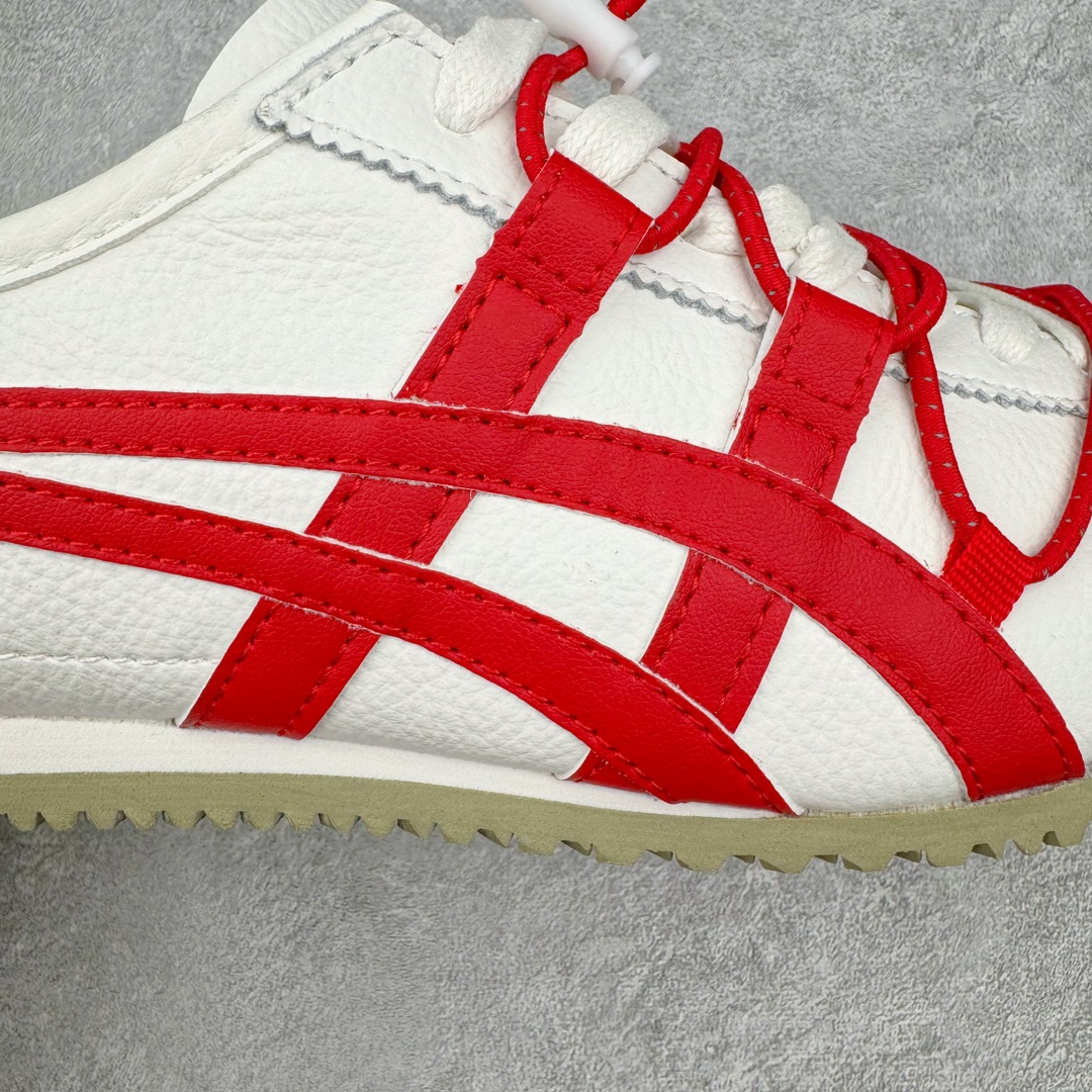 图片[16]-＃C版 Asics Onitsuka Tiger MEXICO 66 亚瑟士鬼冢虎复古经典板鞋 CNY 龙年限定 白红 市场王者选手 海外订单工厂出品 长期生产补货永不断码 超成熟稳定的做工品控 原装全套纸板楦头开发 原汁原味 完美呈现版型 私模正确鞋底咬花纹路 一比一鞋头弧度高度鞋身弧度 绝不口嗨 细节品控鞋型随意秒杀市面 原档咬花纹路私模大底 一个单元有六个三角形 总体形拼接呈现花瓣状 官方四联吊牌 原装Ortholite轻量化鞋垫 原盒原配 质保卡 说明书 钢印防尘纸 纸板中底带钢印 乳胶组合鞋垫 支持全方位的对比专柜 产品从款式颜色造型上体现出追求舒适和细节的完美 鞋类更是推崇手工制作的严谨与完美 融舒适性与可穿性的设计风格 注重细节的完美和别致魅力 既保持稳重 又不失轻松的时尚感 尺码：36 37 37.5 38 39 39.5 40 40.5 41.5 42 42.5 43.5 44 45-选品中心