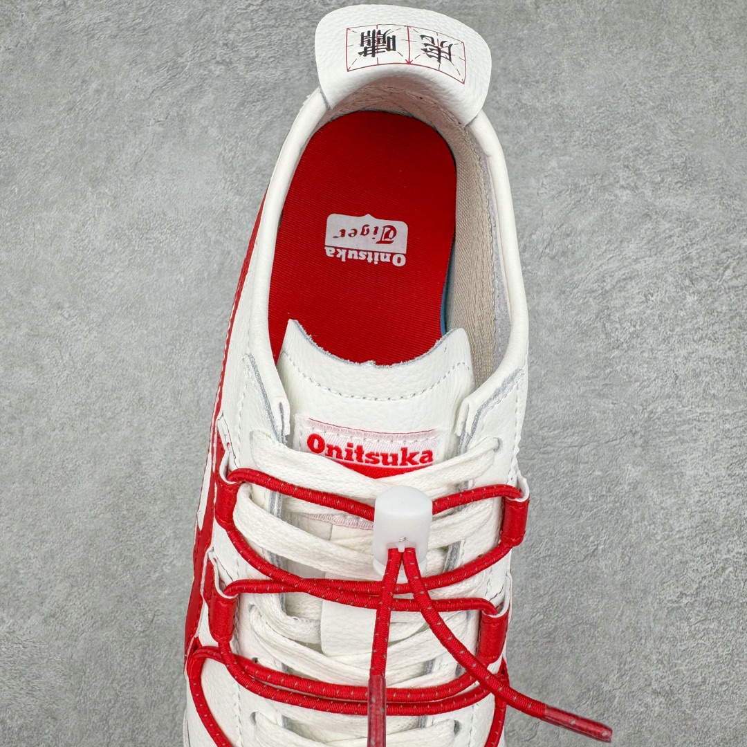 图片[5]-＃C版 Asics Onitsuka Tiger MEXICO 66 亚瑟士鬼冢虎复古经典板鞋 CNY 龙年限定 白红 市场王者选手 海外订单工厂出品 长期生产补货永不断码 超成熟稳定的做工品控 原装全套纸板楦头开发 原汁原味 完美呈现版型 私模正确鞋底咬花纹路 一比一鞋头弧度高度鞋身弧度 绝不口嗨 细节品控鞋型随意秒杀市面 原档咬花纹路私模大底 一个单元有六个三角形 总体形拼接呈现花瓣状 官方四联吊牌 原装Ortholite轻量化鞋垫 原盒原配 质保卡 说明书 钢印防尘纸 纸板中底带钢印 乳胶组合鞋垫 支持全方位的对比专柜 产品从款式颜色造型上体现出追求舒适和细节的完美 鞋类更是推崇手工制作的严谨与完美 融舒适性与可穿性的设计风格 注重细节的完美和别致魅力 既保持稳重 又不失轻松的时尚感 尺码：36 37 37.5 38 39 39.5 40 40.5 41.5 42 42.5 43.5 44 45-选品中心