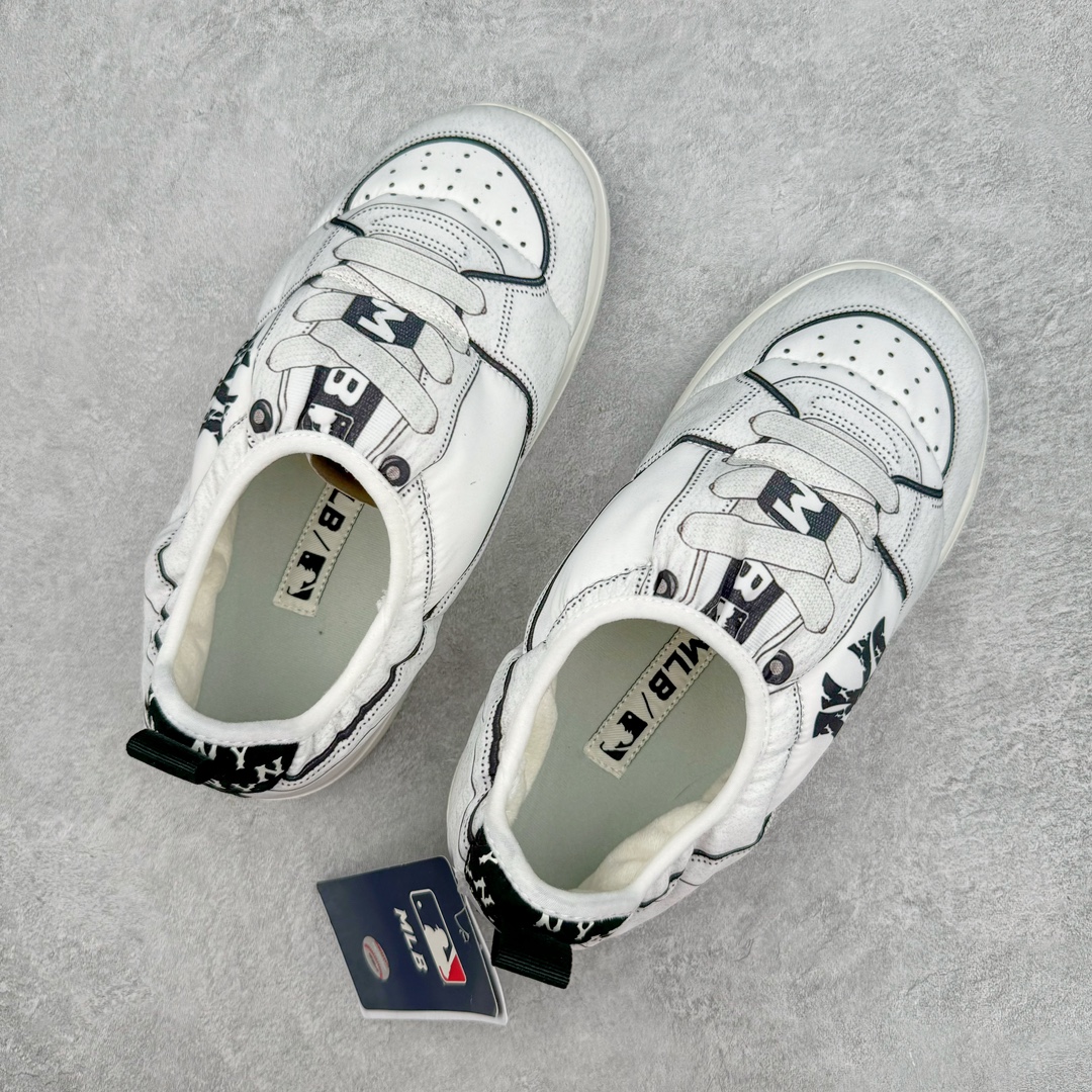 图片[3]-MLB Bouncer Padding Print Slip-on Sneakers 跳跃3D系列居家室内外秋冬一脚蹬保暖休闲面包鞋 尺码：36 36.5 37.5 38 38.5 39 40 40.5 41 42 42.5 43 44 45-选品中心