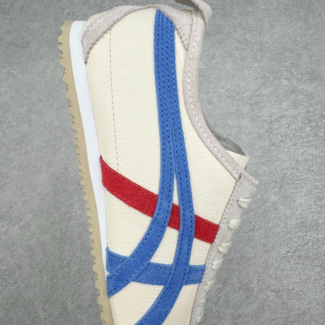 图片[6]-＃HK纯原 Asics Onitsuka Tiger MEXICO 66 亚瑟士鬼冢虎复古经典板鞋 市场最强版本 头层小羊皮加持 海外订单工厂出品 超成熟稳定的做工品控 原装全套纸板楦头开发 原汁原味 完美呈现版型 私模正确鞋底咬花纹路 一比一鞋头弧度高度鞋身弧度 绝不口嗨 细节品控鞋型随意秒杀市面 原档咬花纹路私模大底 一个单元有六个三角形 总体形拼接呈现花瓣状 官方四联吊牌 原装Ortholite轻量化鞋垫 原盒原配 质保卡 说明书 钢印防尘纸 纸板中底带钢印 乳胶组合鞋垫 支持全方位的对比专柜 产品从款式颜色造型上体现出追求舒适和细节的完美 鞋类更是推崇手工制作的严谨与完美 融舒适性与可穿性的设计风格 注重细节的完美和别致魅力 既保持稳重 又不失轻松的时尚感 尺码：36 37 37.5 38 39 39.5 40 40.5 41.5 42 42.5 43.5 44 45 46-选品中心