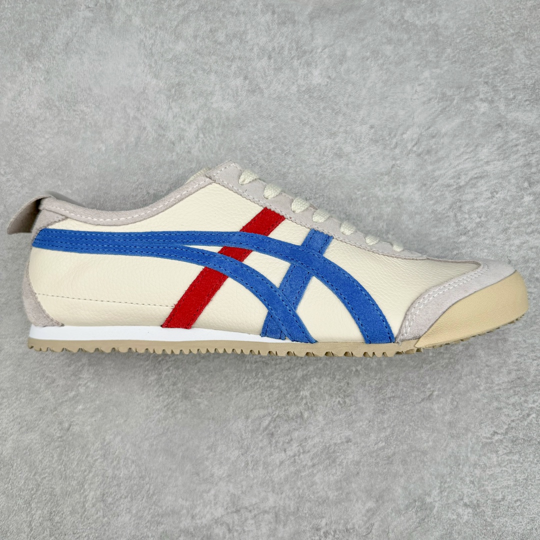 ＃HK纯原 Asics Onitsuka Tiger MEXICO 66 亚瑟士鬼冢虎复古经典板鞋 市场最强版本 头层小羊皮加持 海外订单工厂出品 超成熟稳定的做工品控 原装全套纸板楦头开发 原汁原味 完美呈现版型 私模正确鞋底咬花纹路 一比一鞋头弧度高度鞋身弧度 绝不口嗨 细节品控鞋型随意秒杀市面 原档咬花纹路私模大底 一个单元有六个三角形 总体形拼接呈现花瓣状 官方四联吊牌 原装Ortholite轻量化鞋垫 原盒原配 质保卡 说明书 钢印防尘纸 纸板中底带钢印 乳胶组合鞋垫 支持全方位的对比专柜 产品从款式颜色造型上体现出追求舒适和细节的完美 鞋类更是推崇手工制作的严谨与完美 融舒适性与可穿性的设计风格 注重细节的完美和别致魅力 既保持稳重 又不失轻松的时尚感 尺码：36 37 37.5 38 39 39.5 40 40.5 41.5 42 42.5 43.5 44 45 46-选品中心