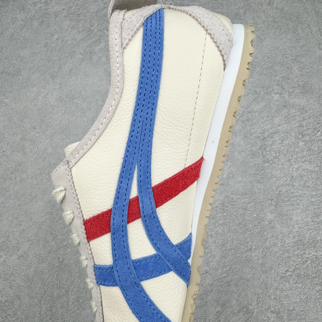 图片[7]-＃HK纯原 Asics Onitsuka Tiger MEXICO 66 亚瑟士鬼冢虎复古经典板鞋 市场最强版本 头层小羊皮加持 海外订单工厂出品 超成熟稳定的做工品控 原装全套纸板楦头开发 原汁原味 完美呈现版型 私模正确鞋底咬花纹路 一比一鞋头弧度高度鞋身弧度 绝不口嗨 细节品控鞋型随意秒杀市面 原档咬花纹路私模大底 一个单元有六个三角形 总体形拼接呈现花瓣状 官方四联吊牌 原装Ortholite轻量化鞋垫 原盒原配 质保卡 说明书 钢印防尘纸 纸板中底带钢印 乳胶组合鞋垫 支持全方位的对比专柜 产品从款式颜色造型上体现出追求舒适和细节的完美 鞋类更是推崇手工制作的严谨与完美 融舒适性与可穿性的设计风格 注重细节的完美和别致魅力 既保持稳重 又不失轻松的时尚感 尺码：36 37 37.5 38 39 39.5 40 40.5 41.5 42 42.5 43.5 44 45 46-选品中心