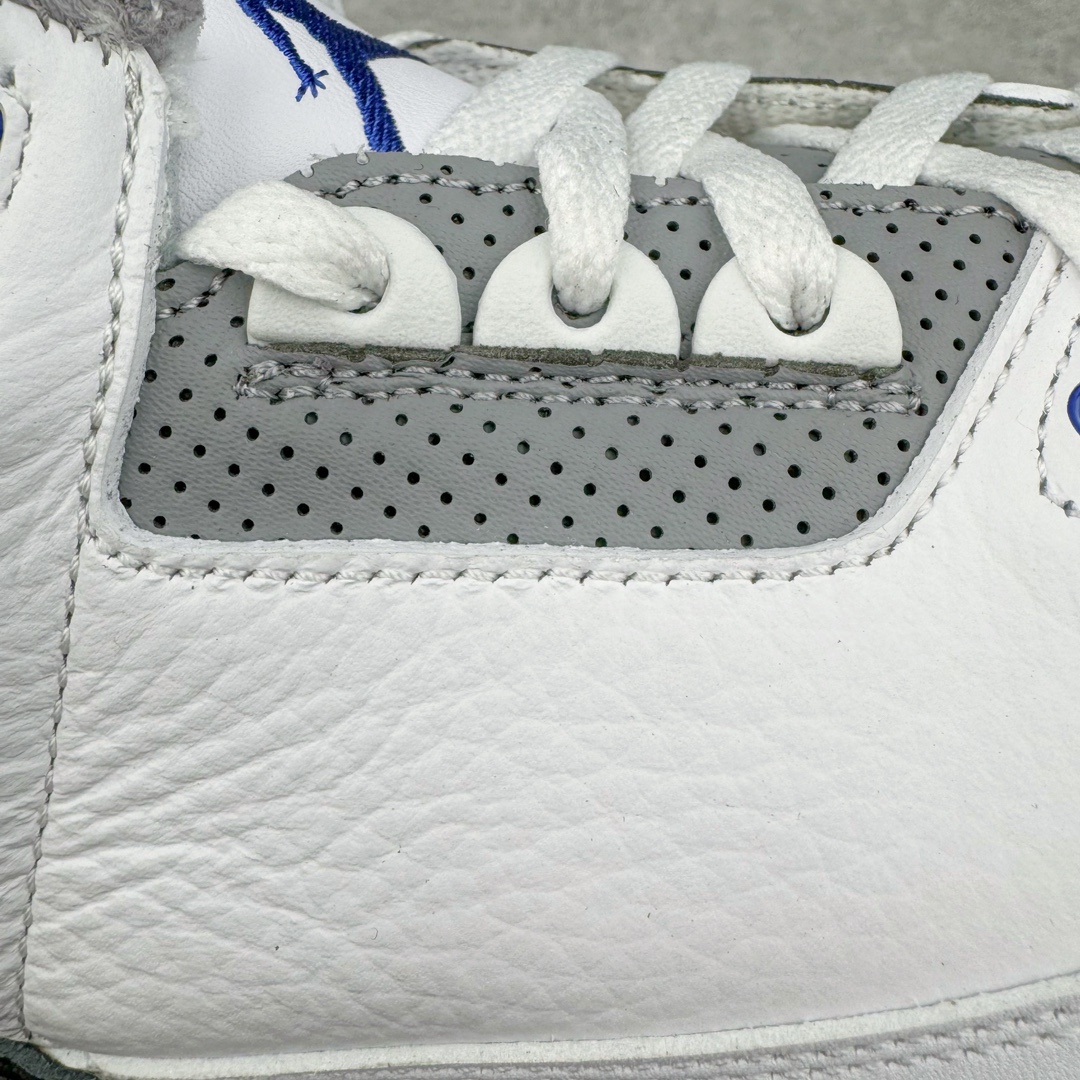 图片[15]-＃K版纯原 Air Jordan AJ3 Retro 小闪电白蓝 CT8532-145 原楦原纸板开发 确保原汁原味 原厂皮料质感色泽绝无偏差 完美中底拉帮 原厂中底钢印 原档案大底 如假白送 大底纹路 气垫通透度PU的回弹性均百分百还原 原厂电绣鞋舌飞人刺绣针数立体讲究精细欢迎对比正品原鞋 尺码：40 40.5 41 42 42.5 43 44 44.5 45 46 47.5-选品中心