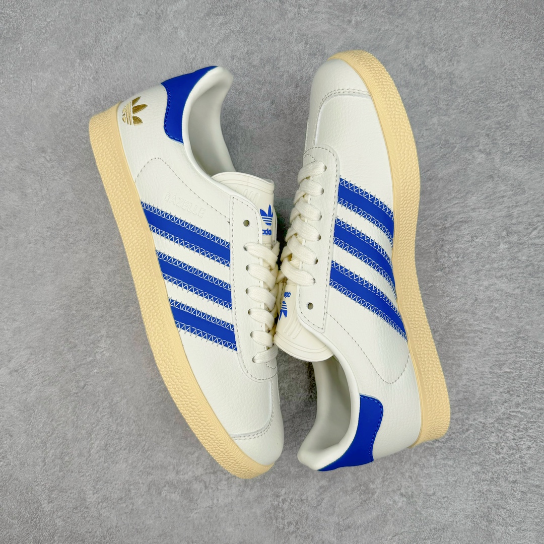图片[3]-＃HP纯原 AD Original Gazelle Trainers 瞪羚室内鞋系列低帮复古百搭休闲运动德训风板鞋 IF4599 高端零售特供批次 原厂定制长毛翻毛皮组合环保纤维革鞋面材质 内置环保海玻璃鞋垫 外置RB橡胶大底 产品品控稳定性领先行业 原厂全套原楦原纸板冲刀磨具开发 原厂皮料加持 原厂港宝加持定型后跟R度完美 将复古进行到底 简约流畅 三十年不变经典 这款Gazelle运动鞋 无论面料、配色、质感或设计 都只在重现其1991年原款的经典 皮革鞋面 撞色三条纹和鞋跟标的设计 力求呈现90年代的经典复古风潮 Samba火热的同时 也带动了其它的复古鞋型 Gazelle便是其中一只 Gazelle Indoor拥有包边更宽的T字型鞋头 更好的保护运动员的前掌 浓浓的复古氛围感 非常适合现在流行的Cleanfit风格 尺码：35.5 36 36⅔ 37⅓ 38 38⅔ 39⅓ 40 40⅔ 41⅓ 42 42⅔ 43⅓ 44 44⅔ 45-选品中心
