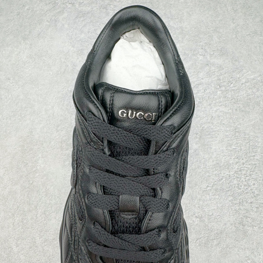 图片[5]-Gucci古驰2024年新款情侣金属皮革运动鞋 专柜最新情侣款厚底增高波浪休闲透气情侣鞋‼👑代购级别 Gucci 最新IP轻质厚底波浪鞋 上脚秒内增高4CM 🌷简约 好搭韵味十足～鞋舌且带电子芯片防伪 鞋面采用进口环保立面小羊皮 羊皮内里 羊皮成型乳胶鞋垫 原版IP+ TP U轻质大底 成型超舒服有弹力 尺码：35-45-选品中心