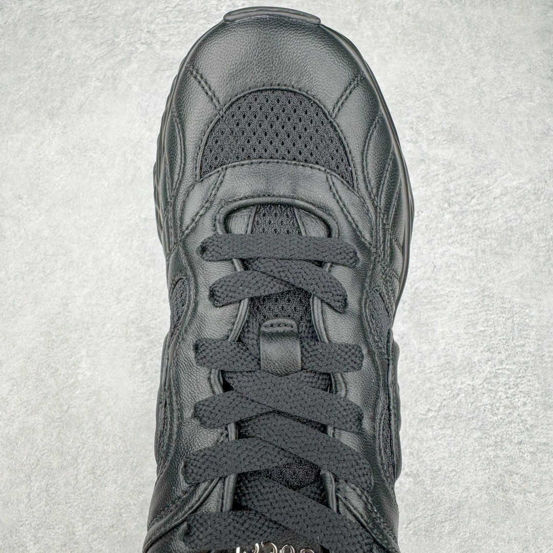 图片[4]-Gucci古驰2024年新款情侣金属皮革运动鞋 专柜最新情侣款厚底增高波浪休闲透气情侣鞋‼👑代购级别 Gucci 最新IP轻质厚底波浪鞋 上脚秒内增高4CM 🌷简约 好搭韵味十足～鞋舌且带电子芯片防伪 鞋面采用进口环保立面小羊皮 羊皮内里 羊皮成型乳胶鞋垫 原版IP+ TP U轻质大底 成型超舒服有弹力 尺码：35-45-选品中心