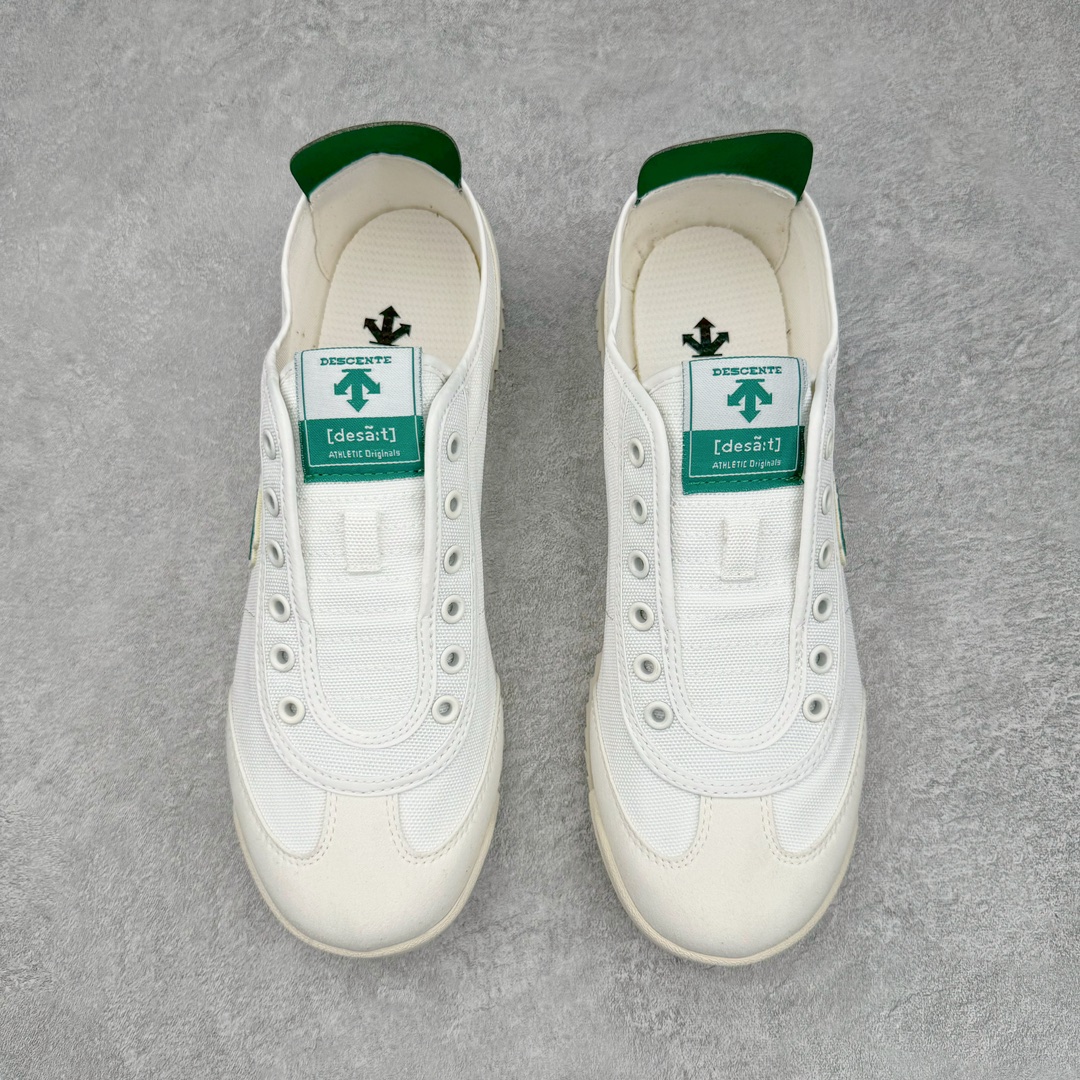 图片[2]-DESCENTE CHRON 迪桑特复古运动一脚蹬帆布鞋透气休闲鞋 轻松方便的一脚蹬设计 搭配轻质弹性鞋底 脚感舒适 简洁的帆布鞋面设计适用于多场景穿搭 尺码：36 36.5 37.5 38 38.5 39 40 40.5 41 42 42.5 43 44 44.5 45-选品中心