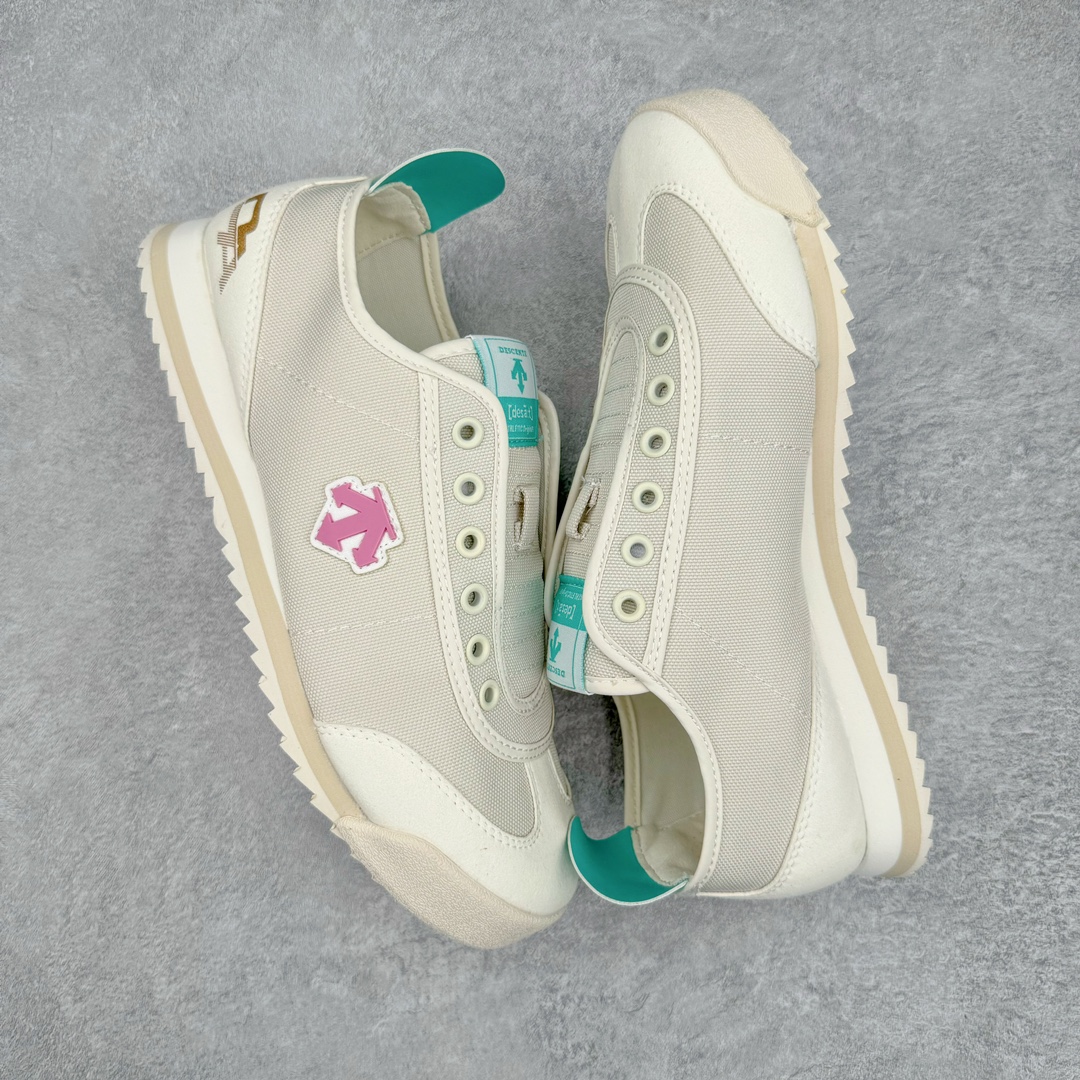 图片[3]-DESCENTE CHRON 迪桑特复古运动一脚蹬帆布鞋透气休闲鞋 轻松方便的一脚蹬设计 搭配轻质弹性鞋底 脚感舒适 简洁的帆布鞋面设计适用于多场景穿搭 尺码：36 36.5 37.5 38 38.5 39 40 40.5 41 42 42.5 43 44 44.5 45-选品中心